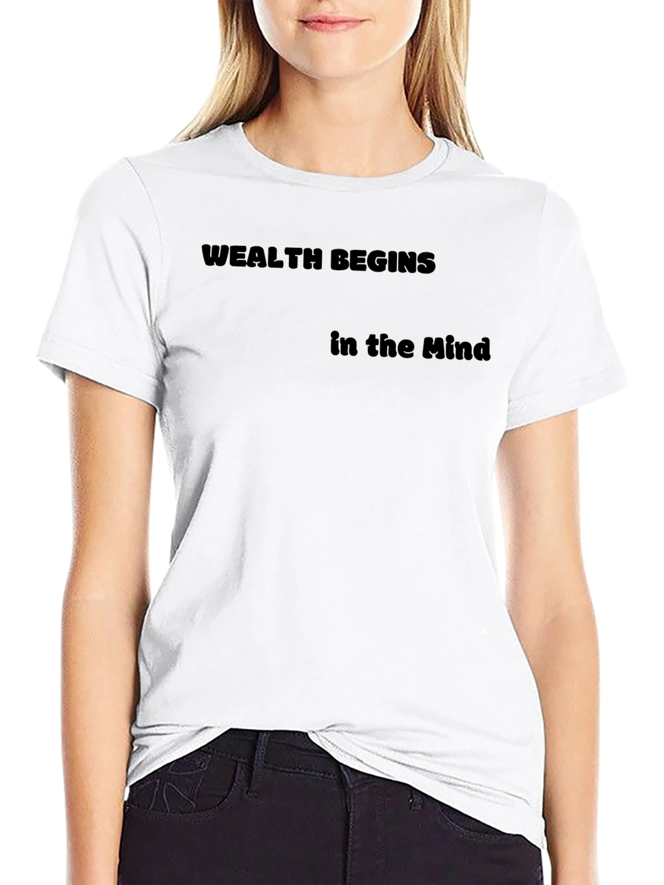 Wealth Begins in the Mind Black T-Shirt