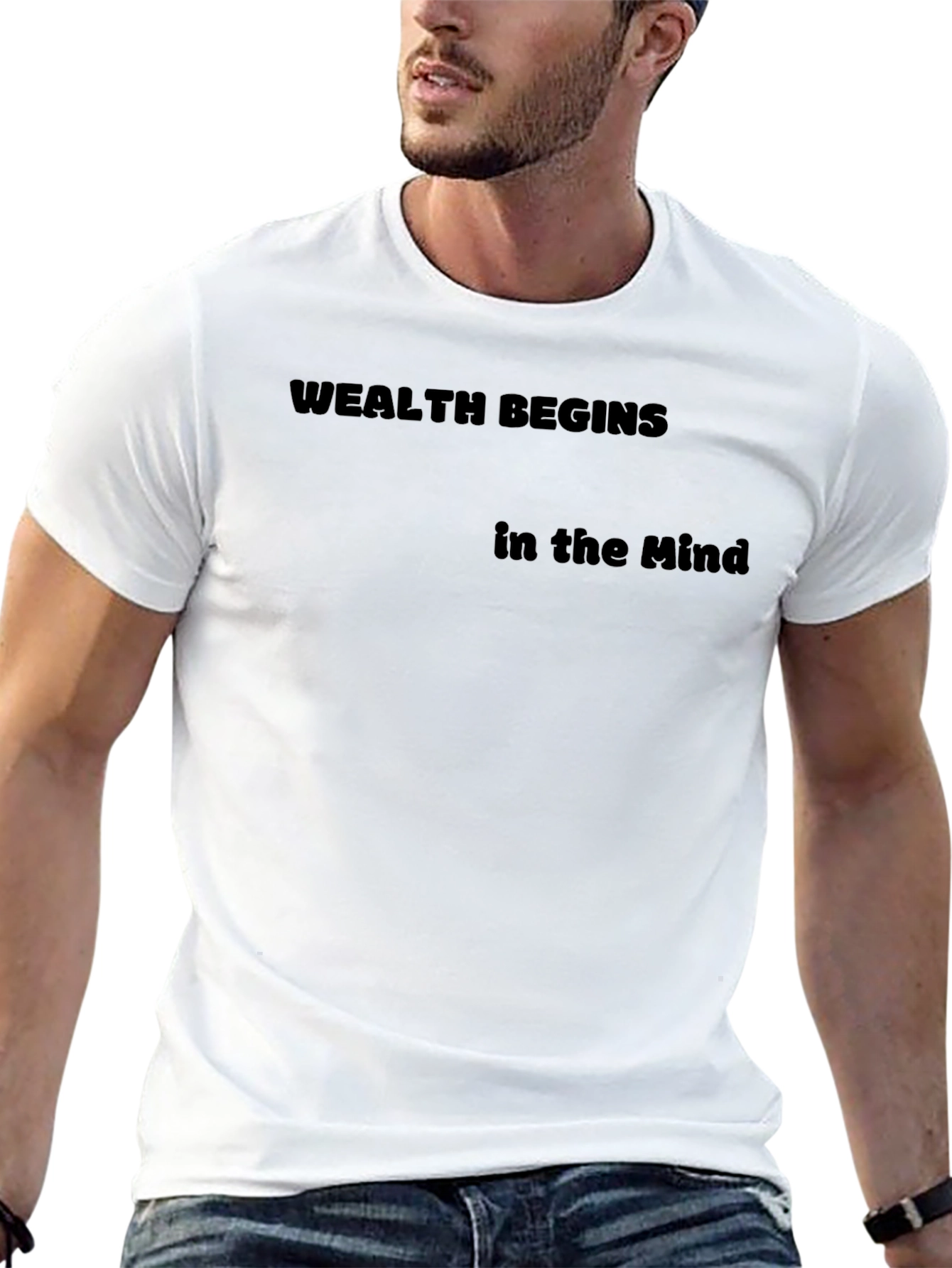 Wealth Begins in the Mind Black T-Shirt