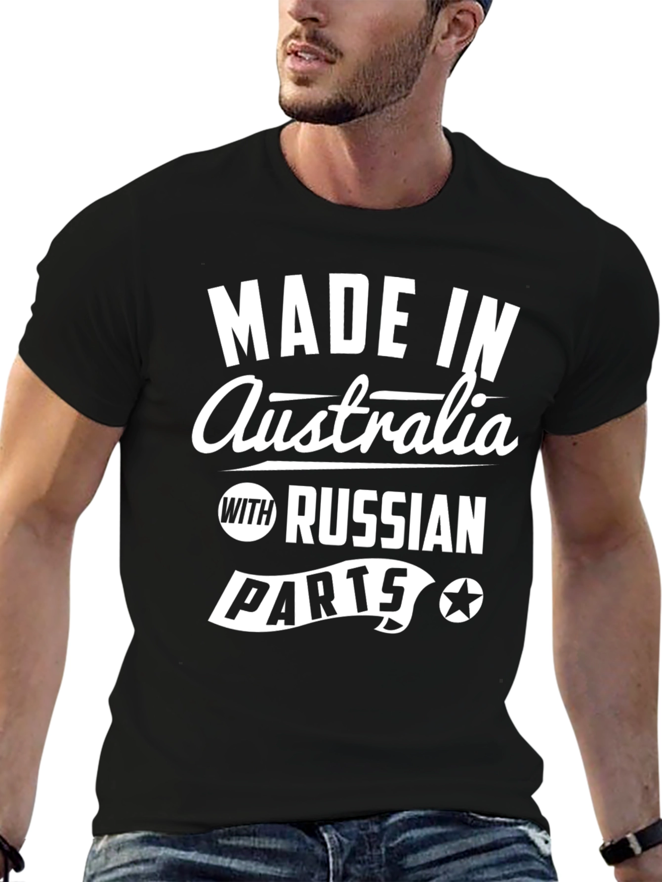 Made in Australia T-Shirt - Russian Parts Novelty Tee