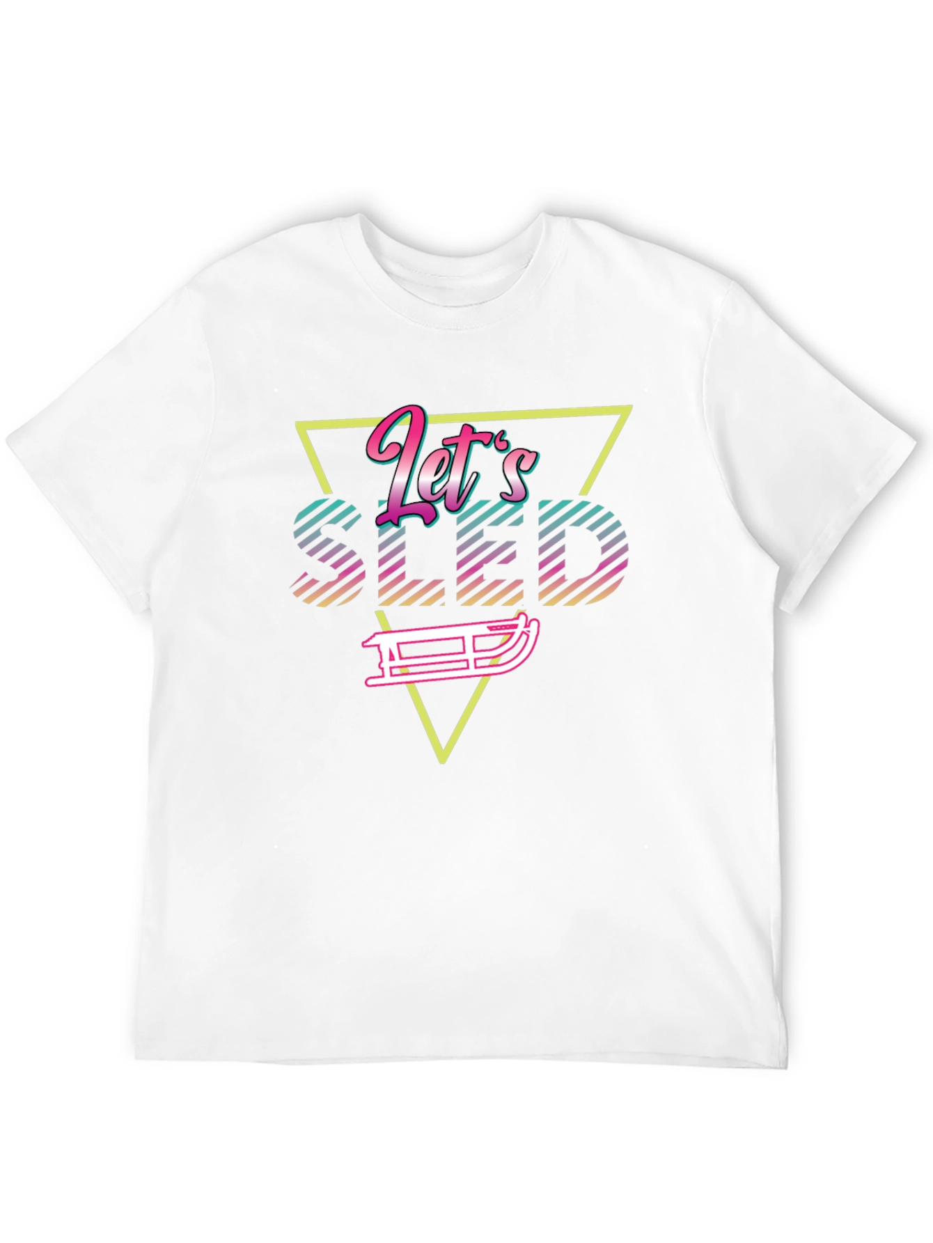 Retro Lets Sled Graphic Tee