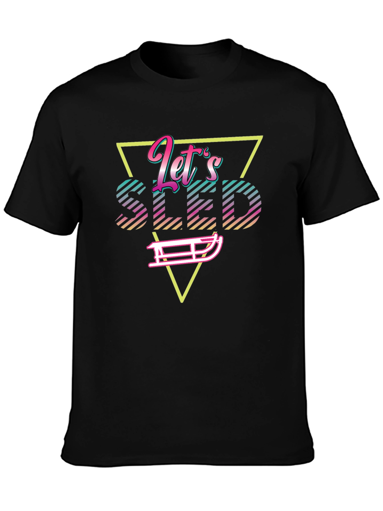 Retro Lets Sled Graphic Tee