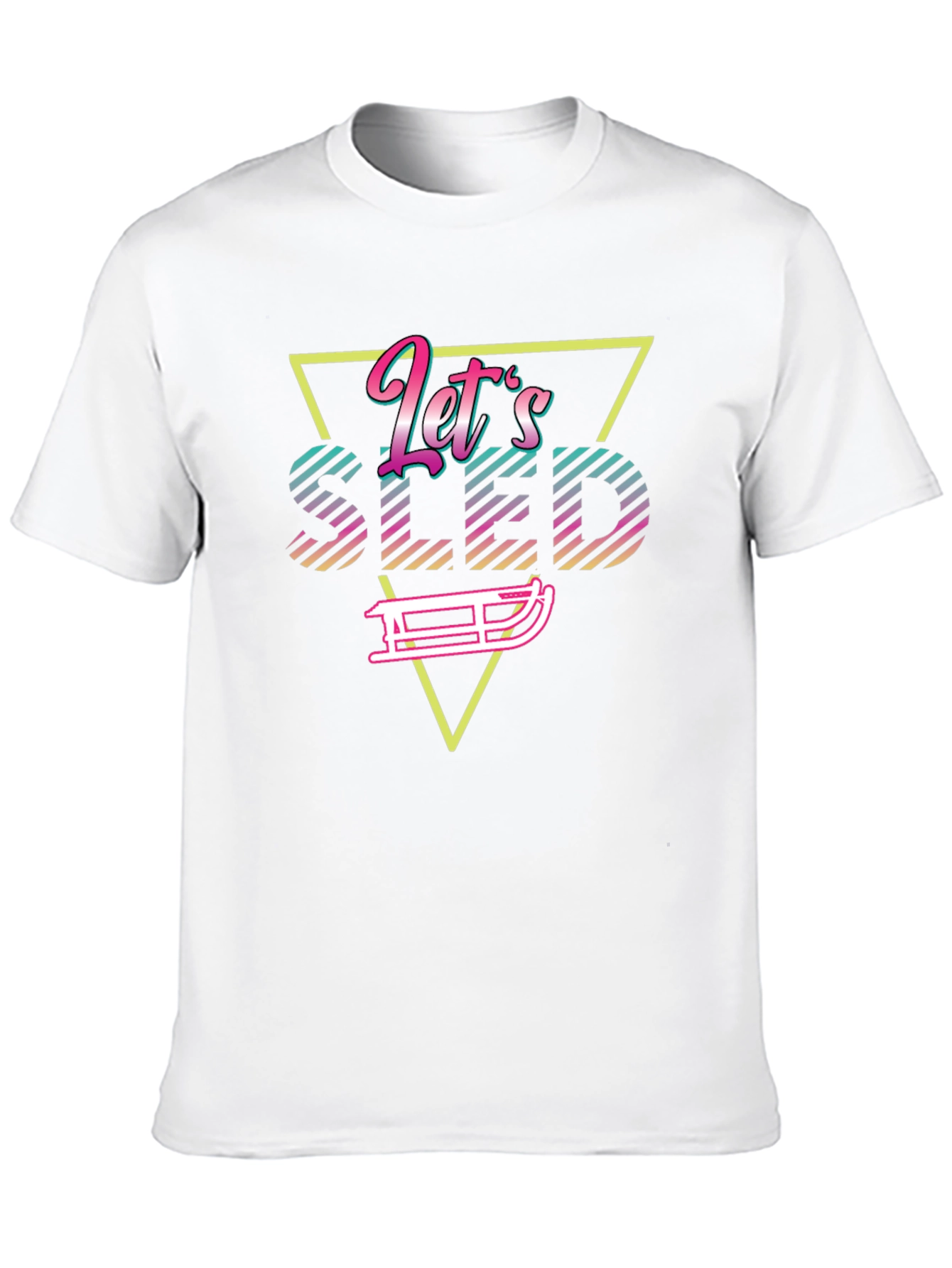 Retro Lets Sled Graphic Tee