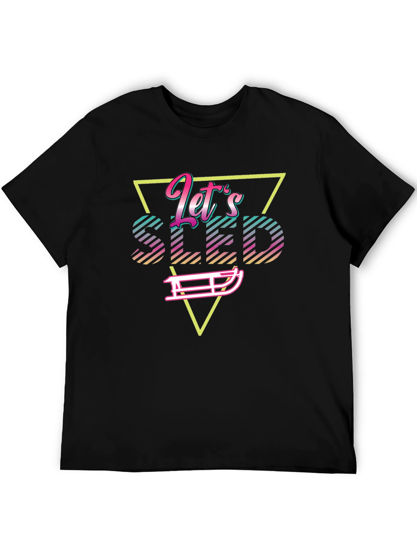 Retro Lets Sled Graphic Tee
