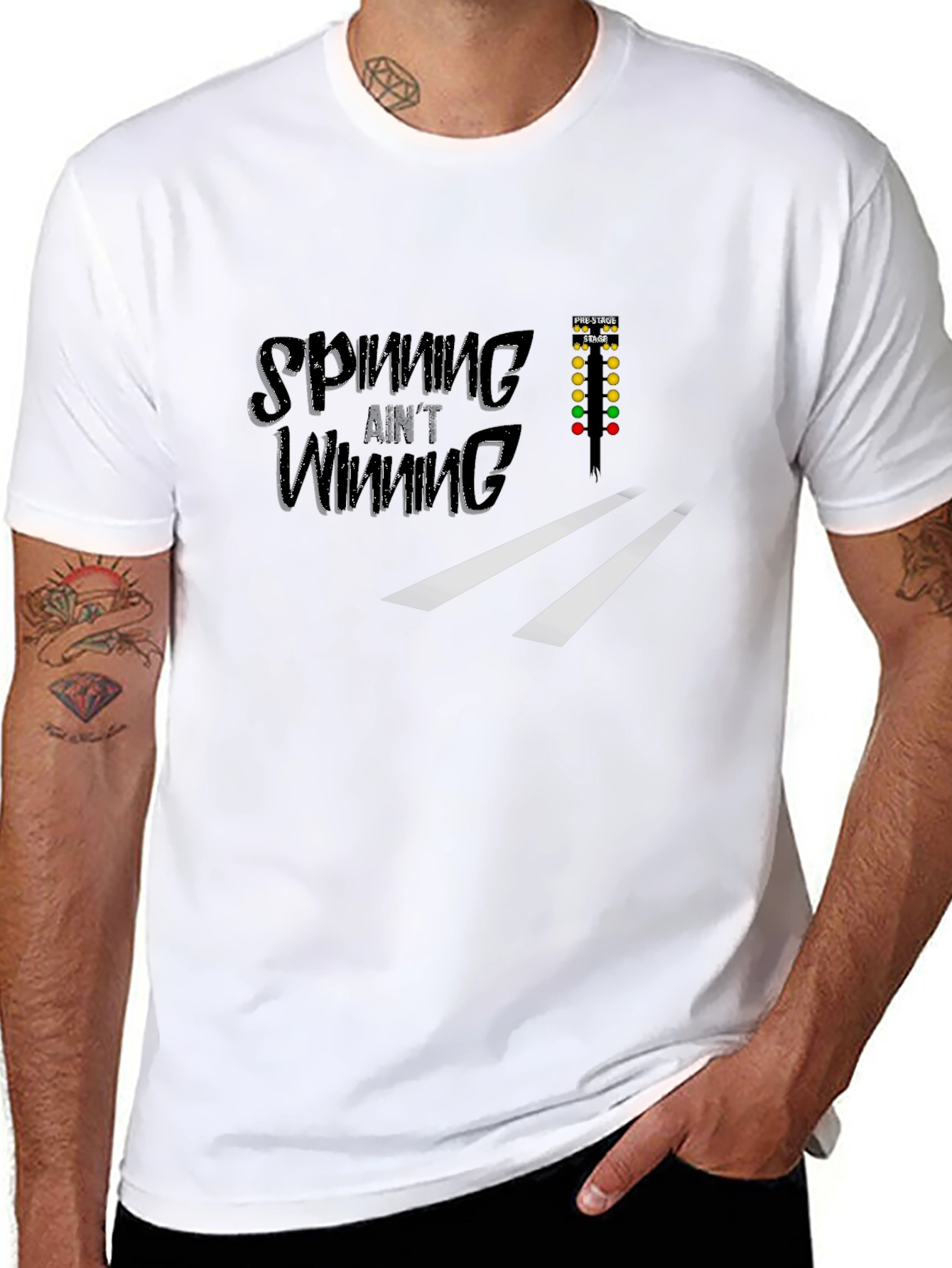 Spinning Aint Winning Drag Race T-Shirt
