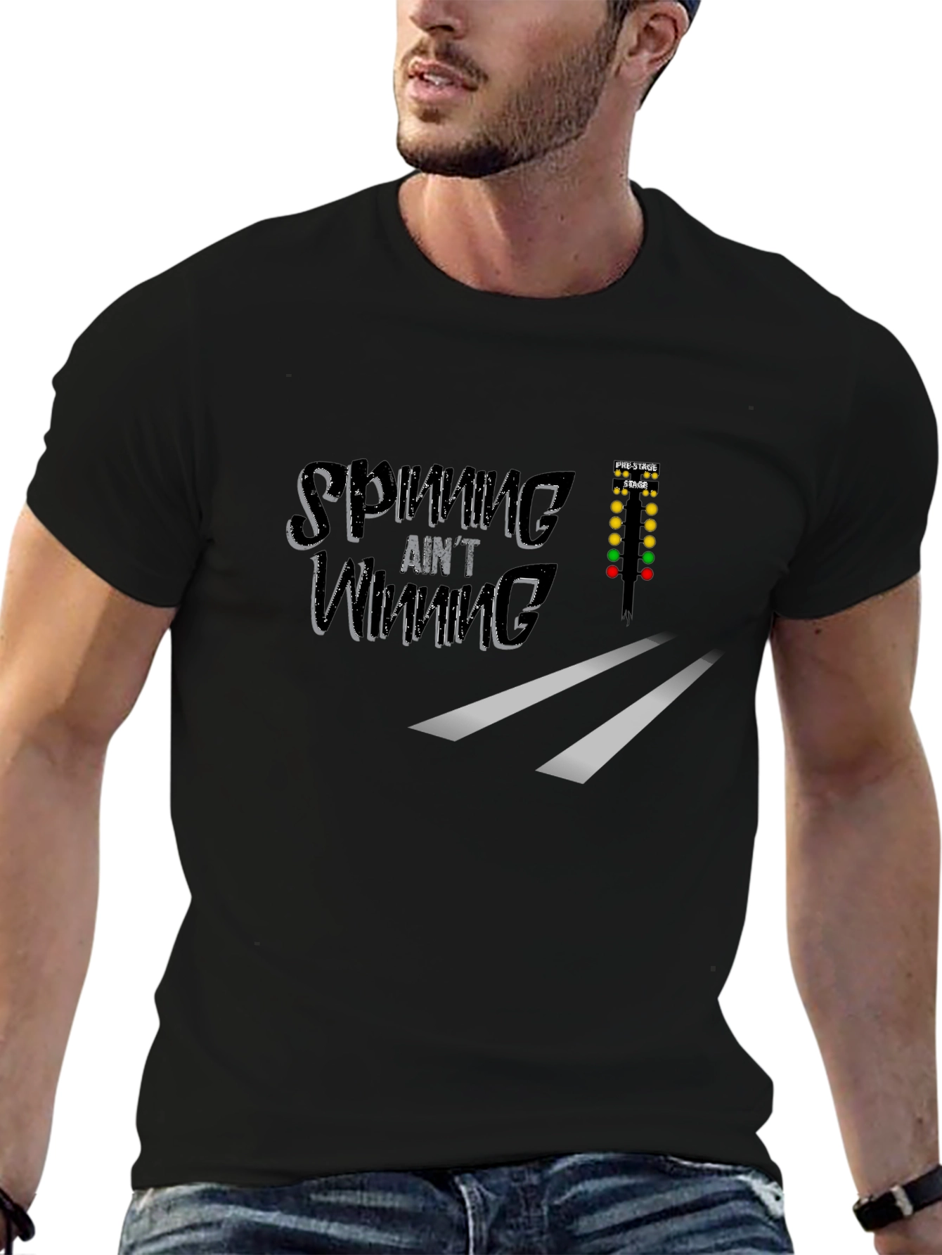Spinning Aint Winning Drag Race T-Shirt