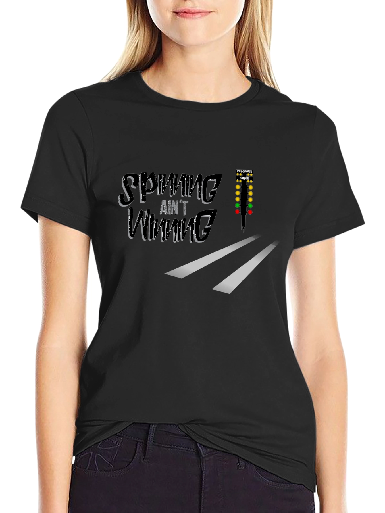 Spinning Aint Winning Drag Race T-Shirt