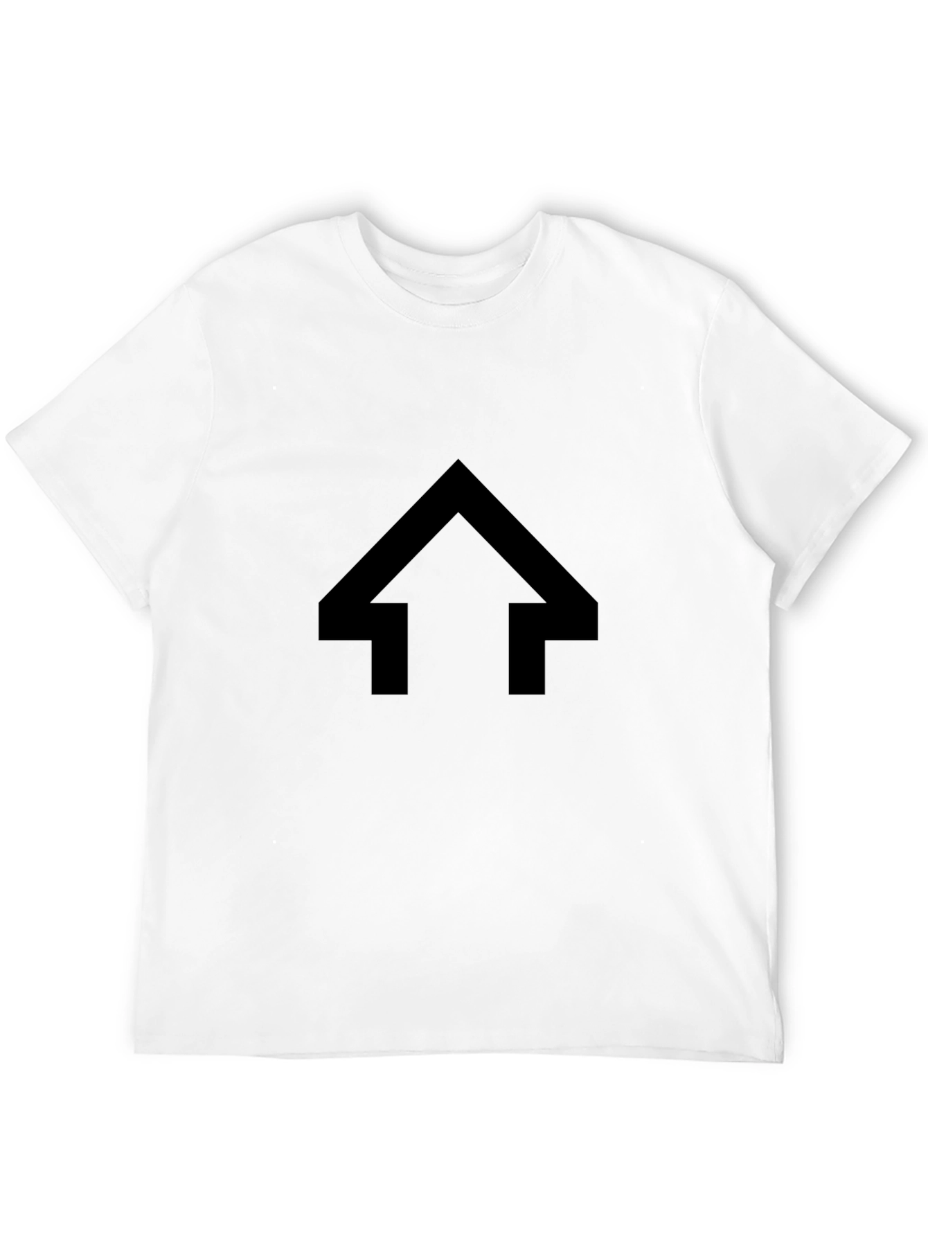 Modern Arrow Graphic T-Shirt - Black Casual Tee