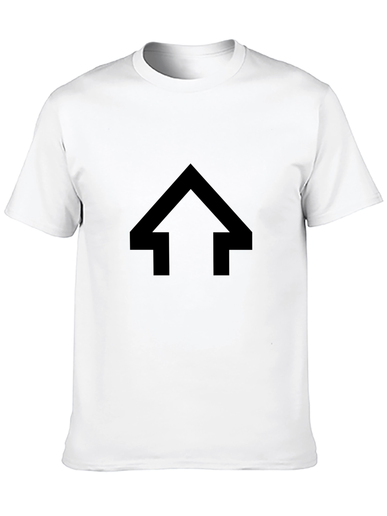 Modern Arrow Graphic T-Shirt - Black Casual Tee