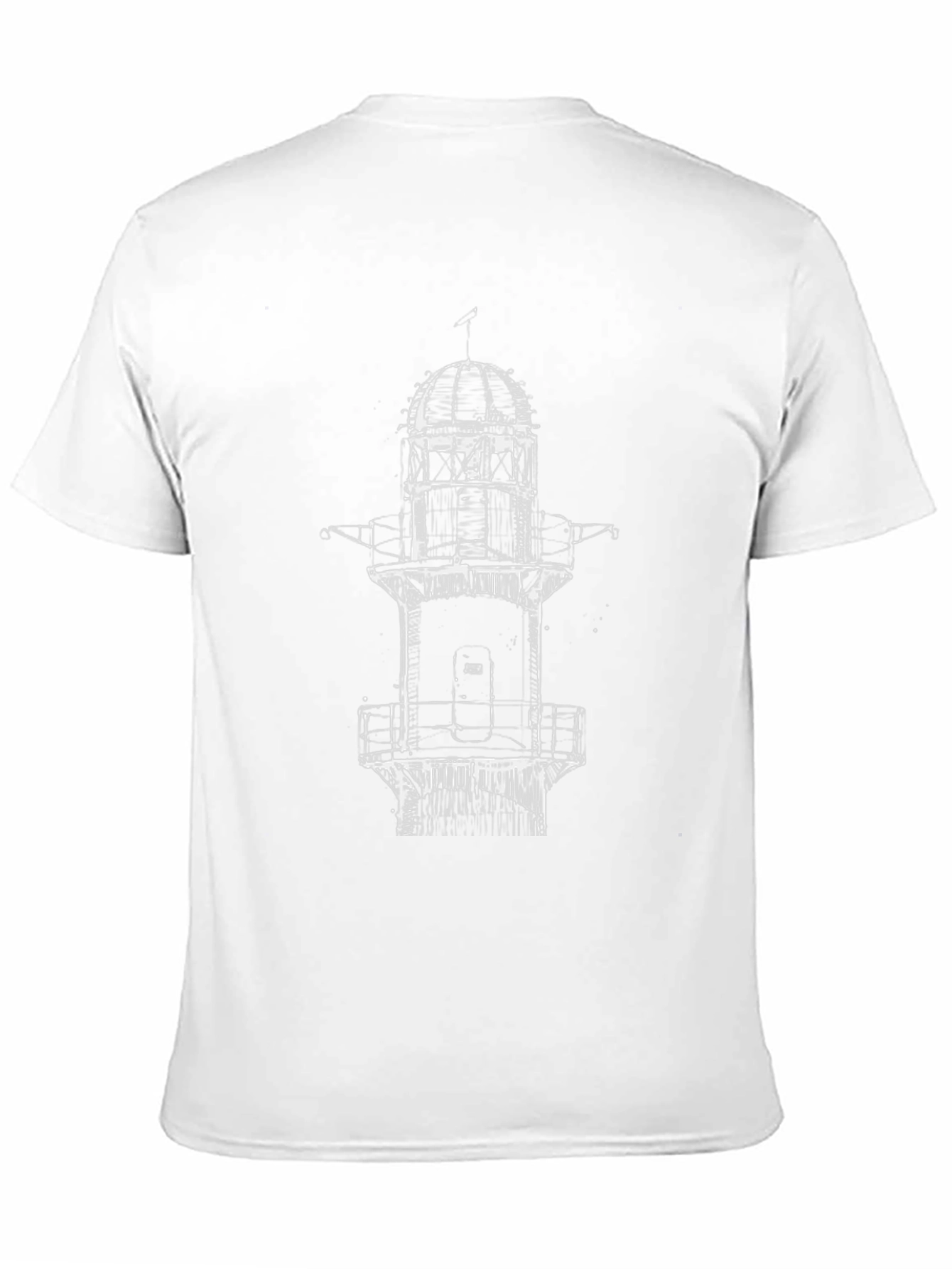 Lighthouse Graphic T-Shirt - Black Cotton Tee