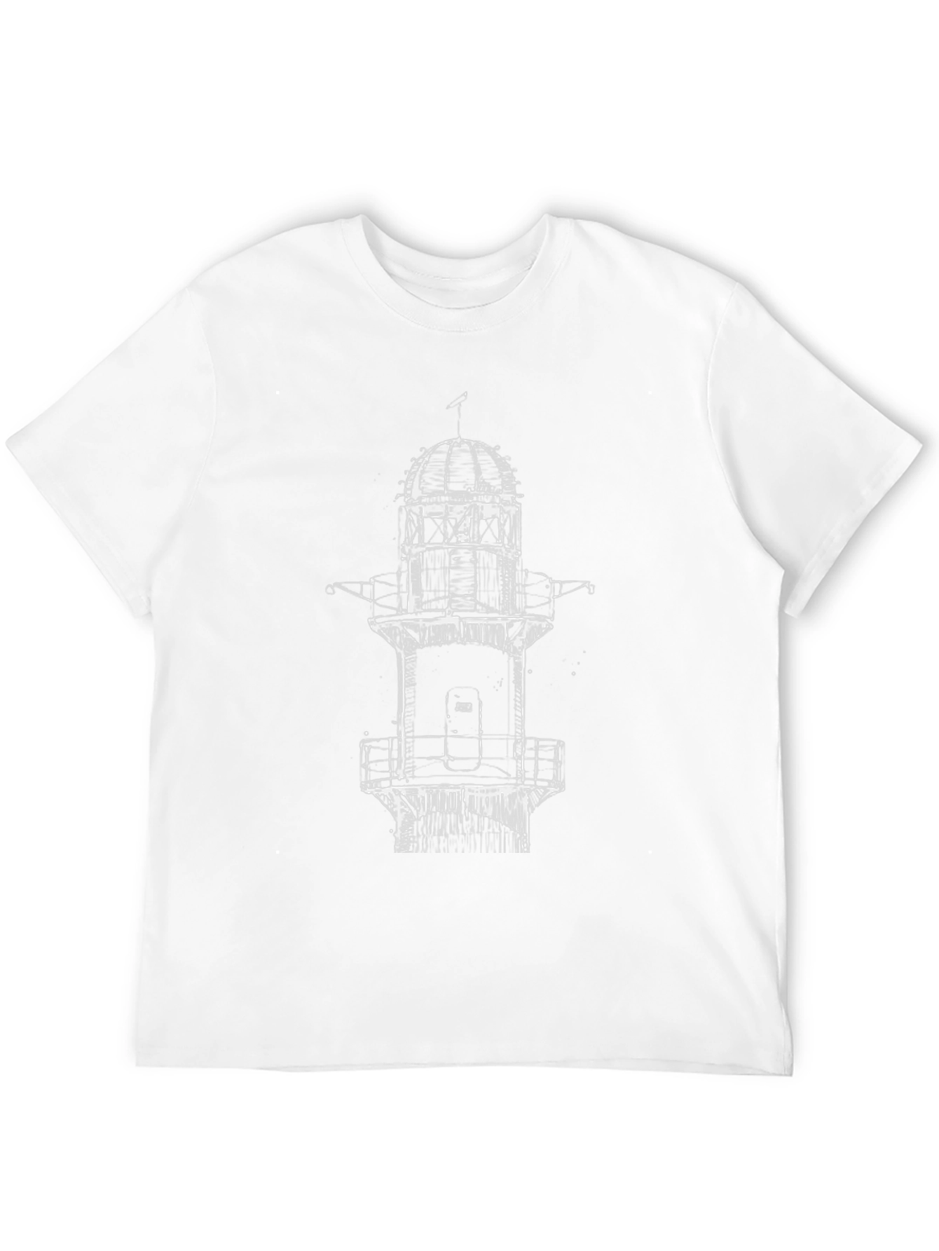 Lighthouse Graphic T-Shirt - Black Cotton Tee