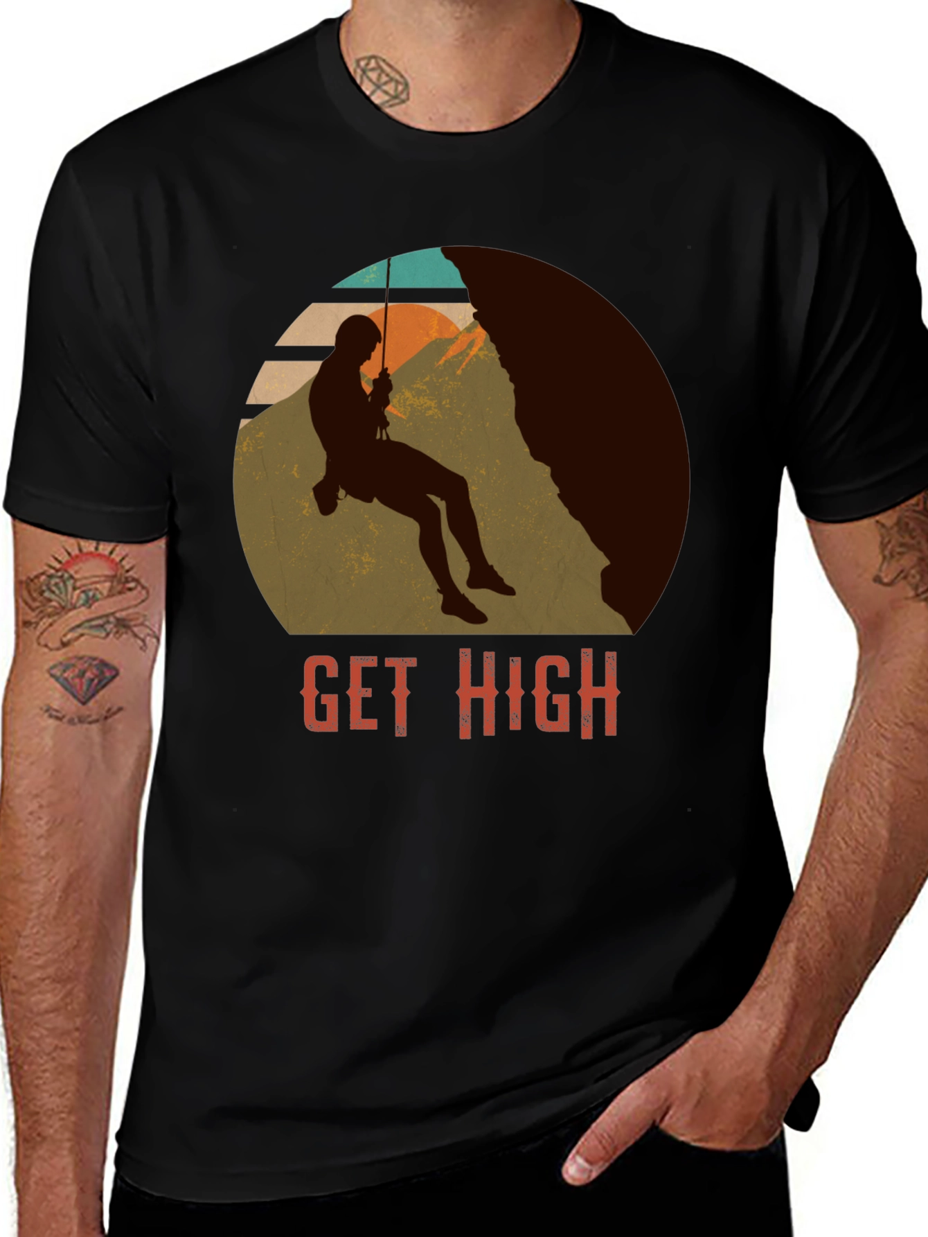 Get High Climber Graphic Tee - Adventure Shirt