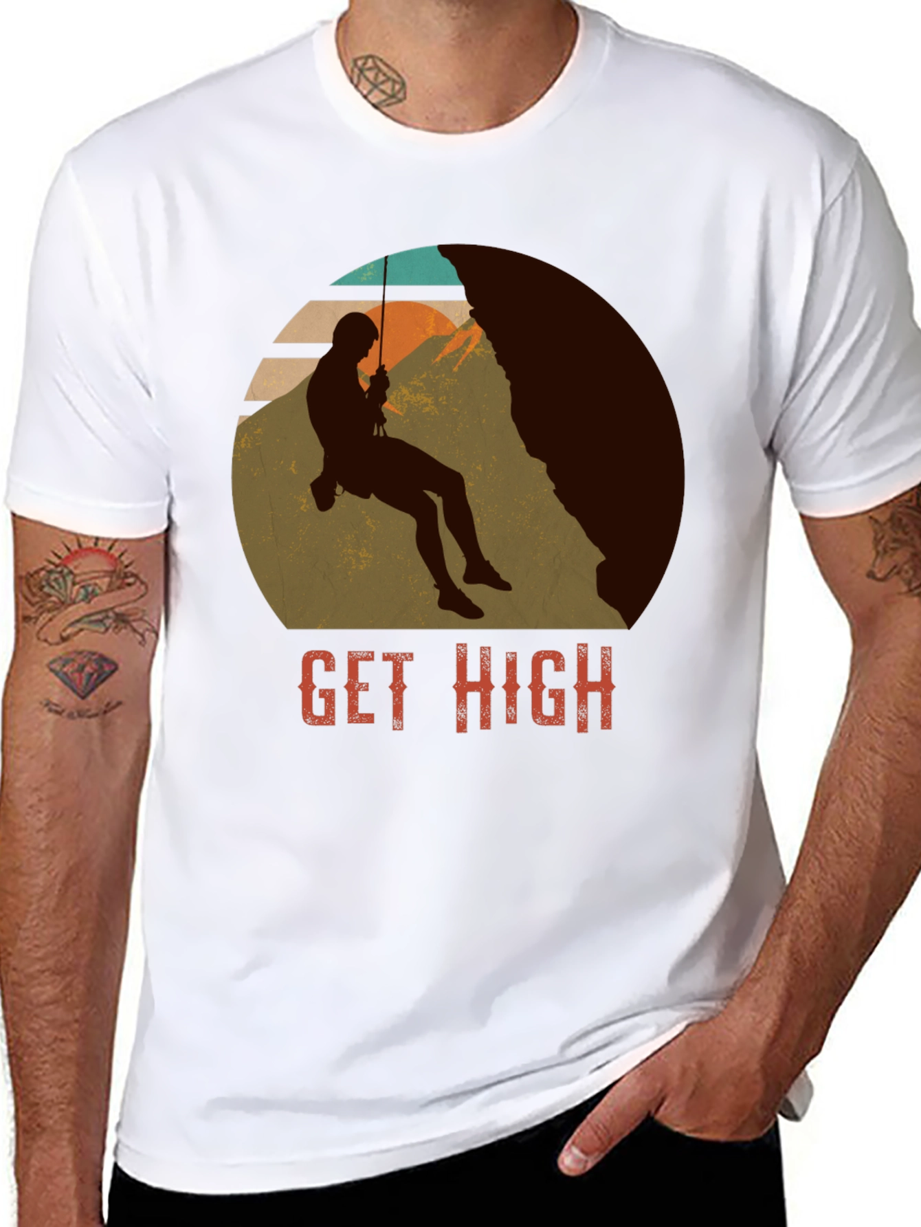 Get High Climber Graphic Tee - Adventure Shirt
