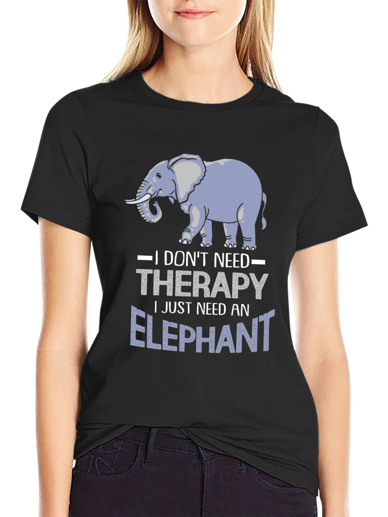 Elephant Therapy T-Shirt - Animal Lover Tee