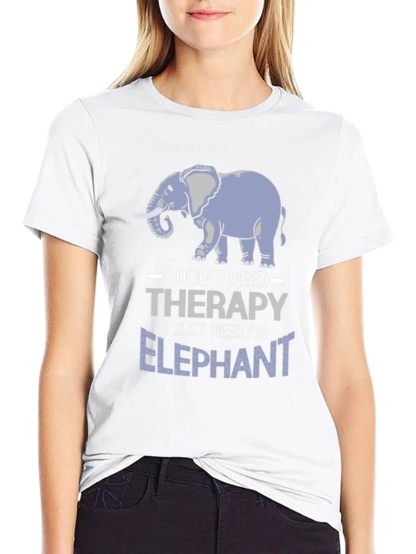 Elephant Therapy T-Shirt - Animal Lover Tee
