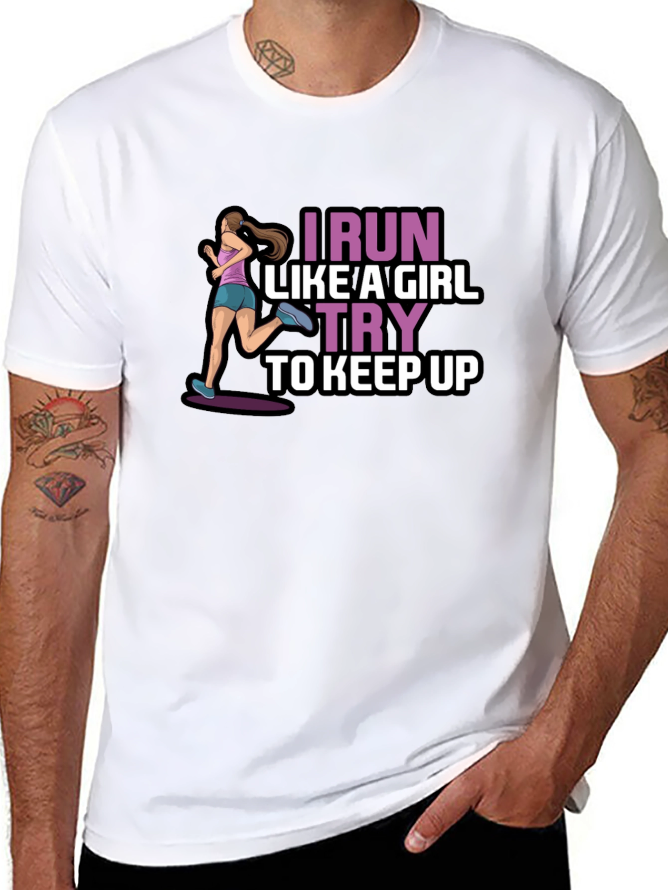 I Run Like a Girl T-Shirt - Keep Up