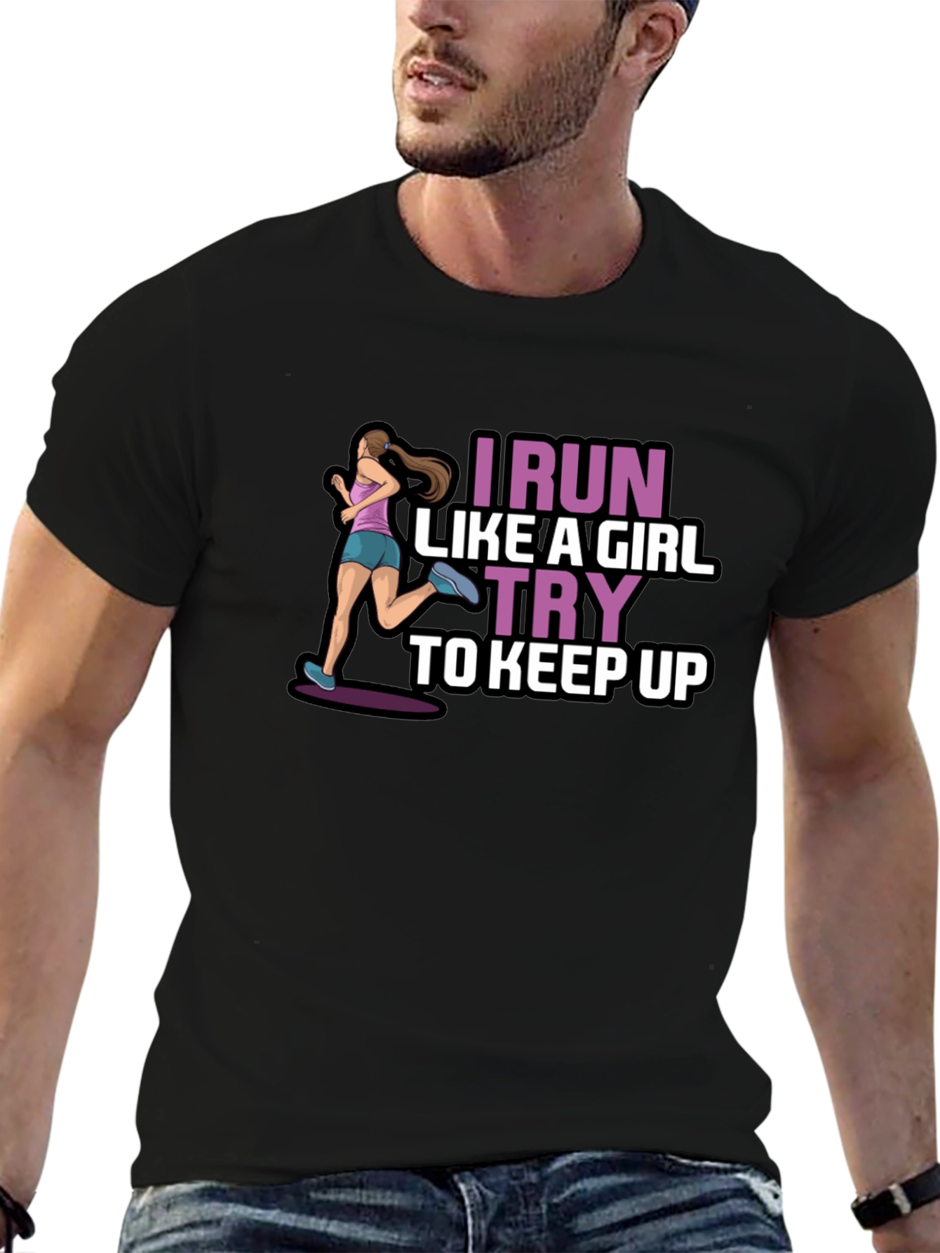 I Run Like a Girl T-Shirt - Keep Up