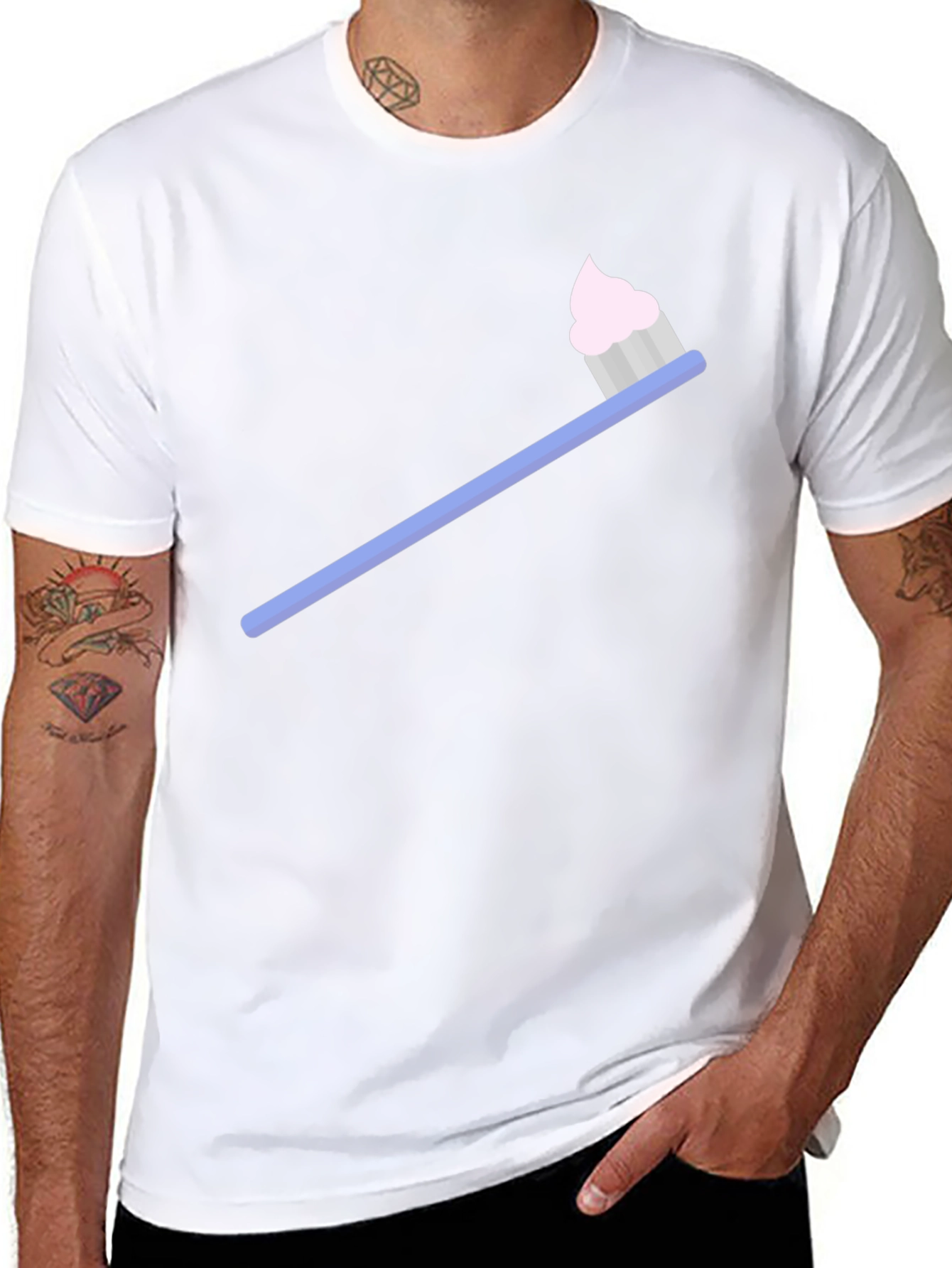 Toothbrush Graphic T-Shirt - Dental Hygiene Tee