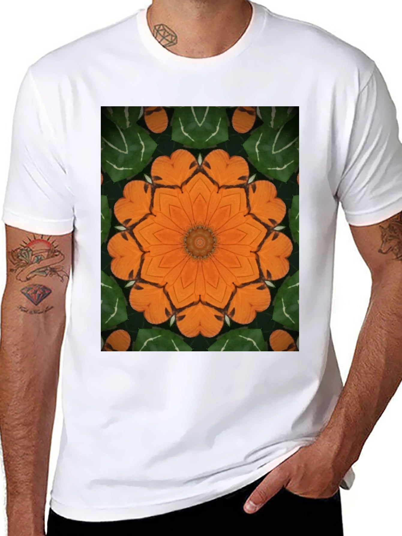 Floral Kaleidoscope Graphic Tee