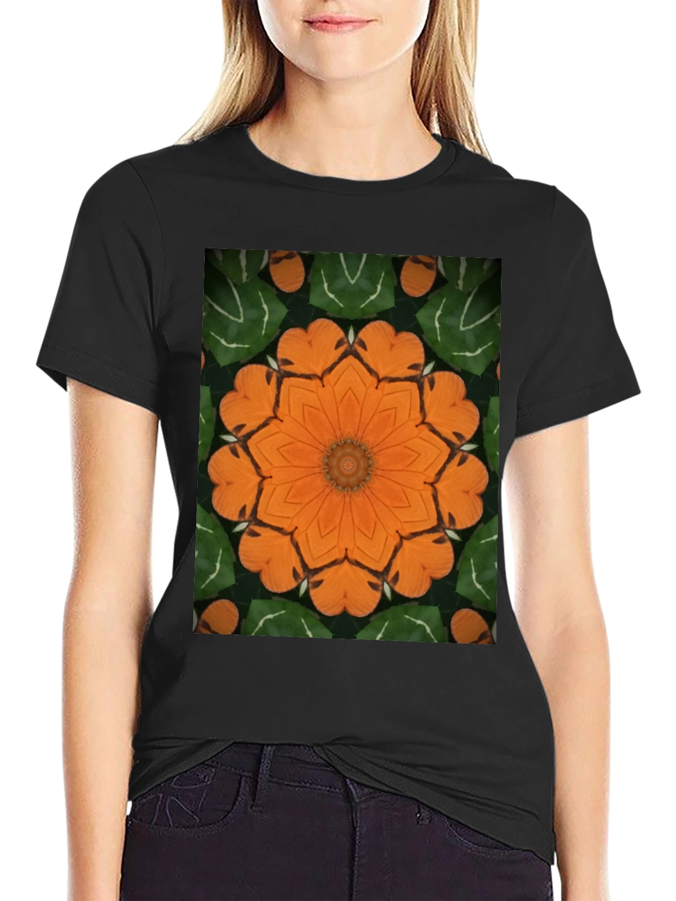 Floral Kaleidoscope Graphic Tee