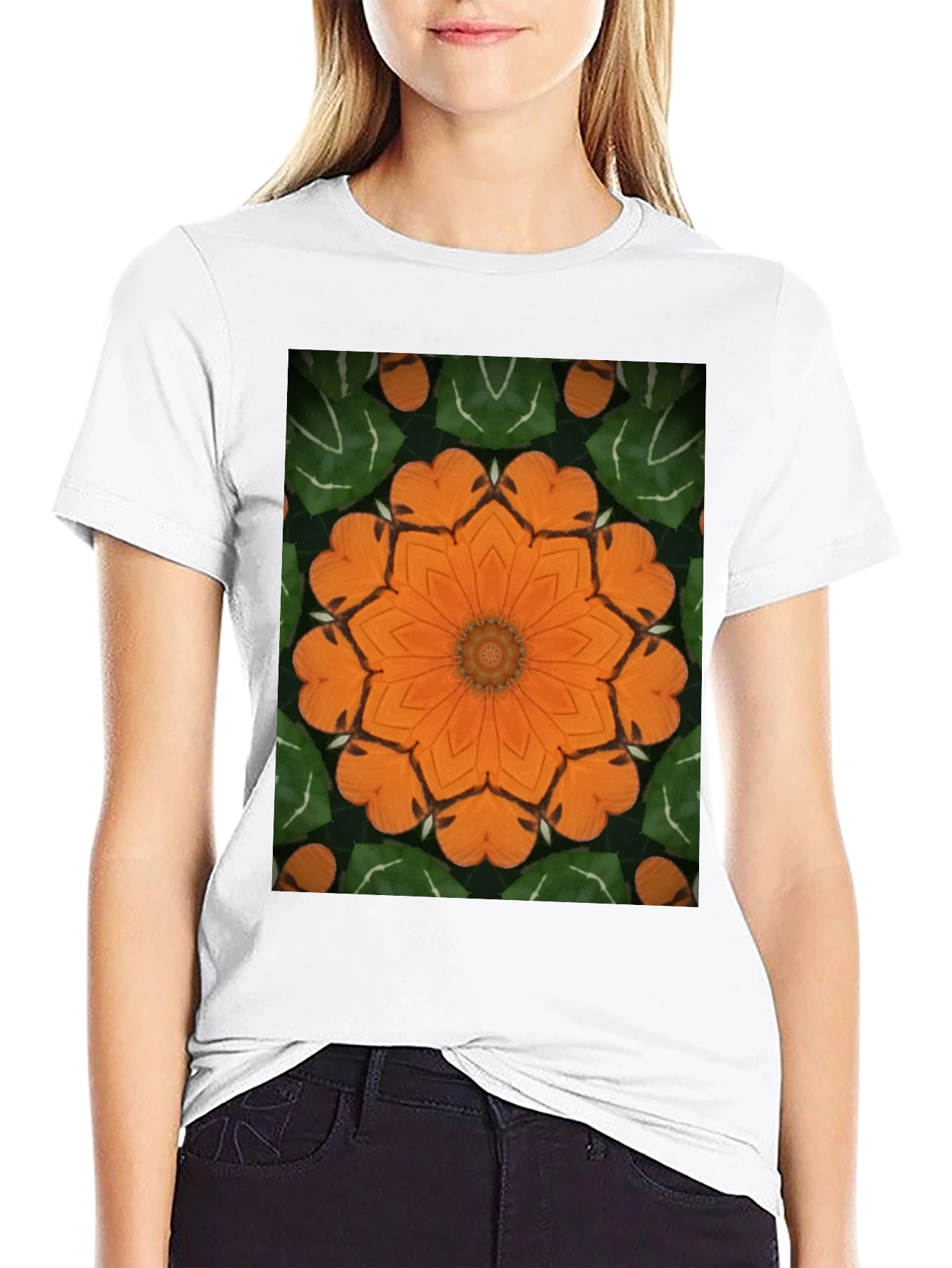 Floral Kaleidoscope Graphic Tee