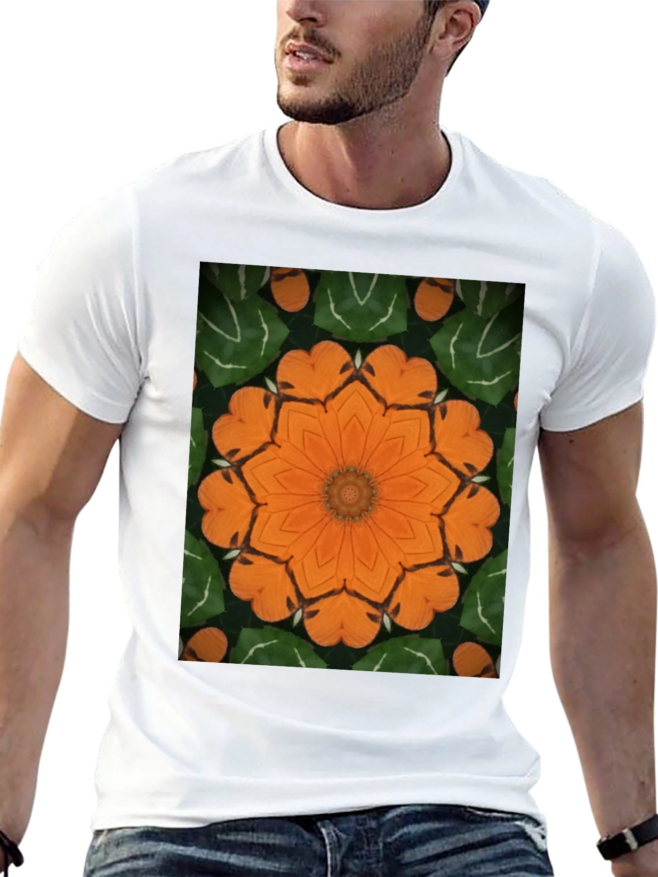 Floral Kaleidoscope Graphic Tee
