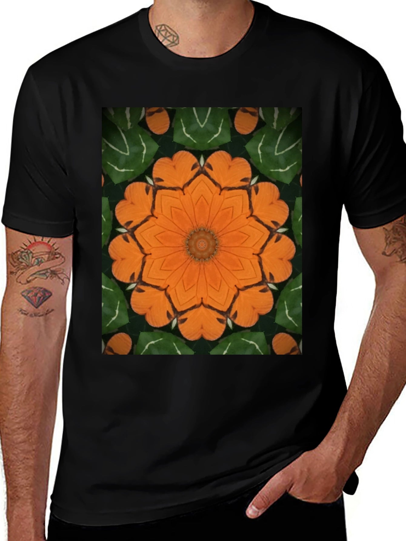 Floral Kaleidoscope Graphic Tee