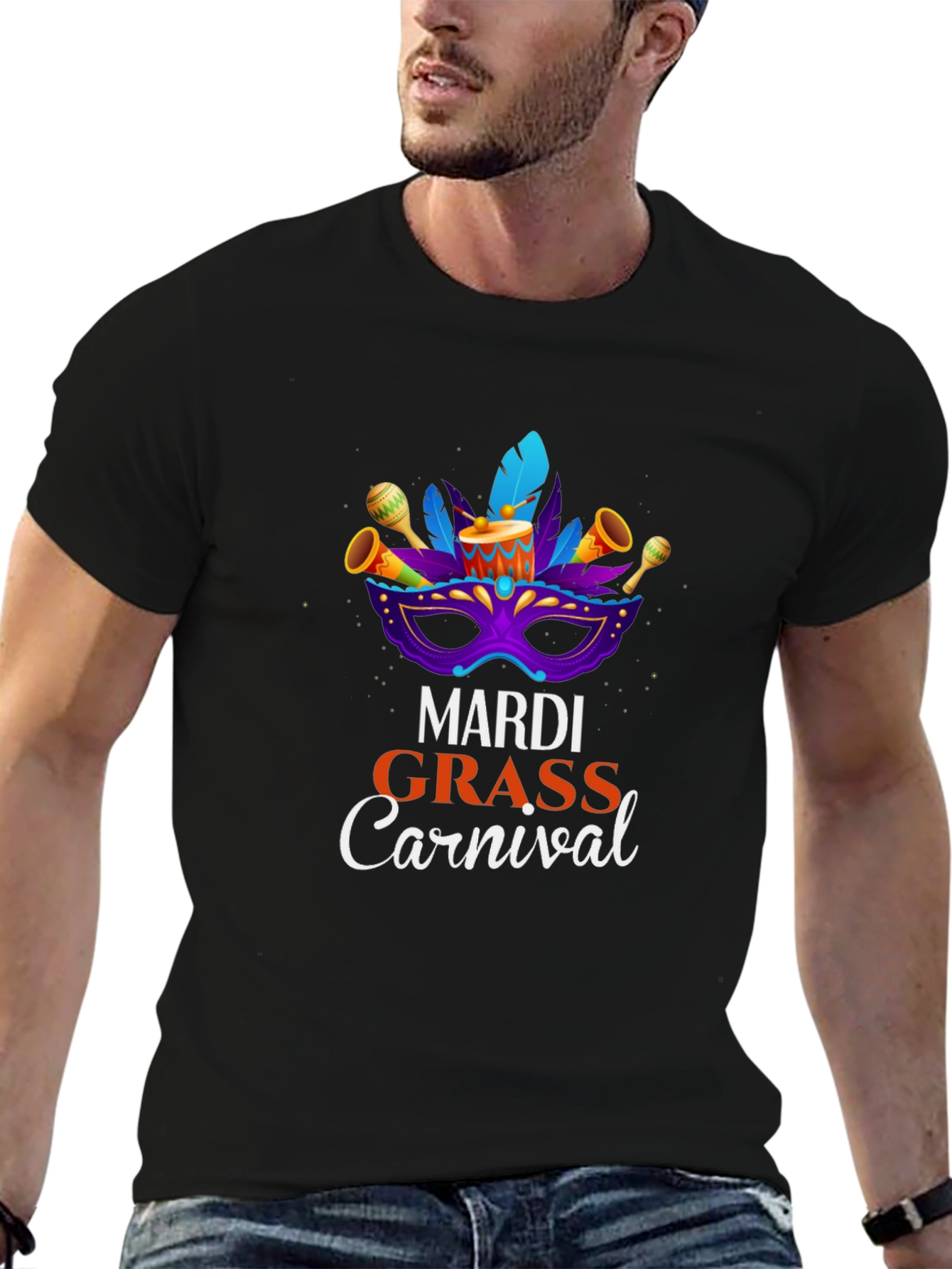 Mardi Gras Carnival Graphic T-Shirt