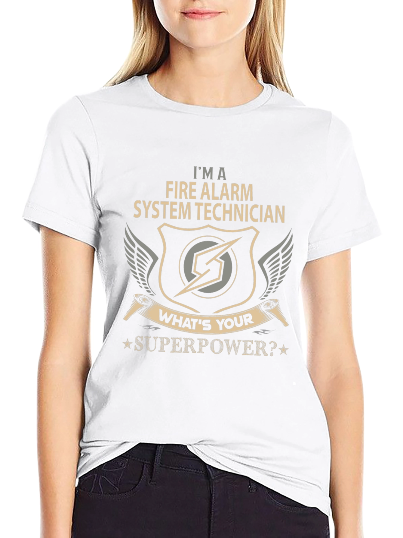 Fire Alarm System Technician Superpower T-Shirt