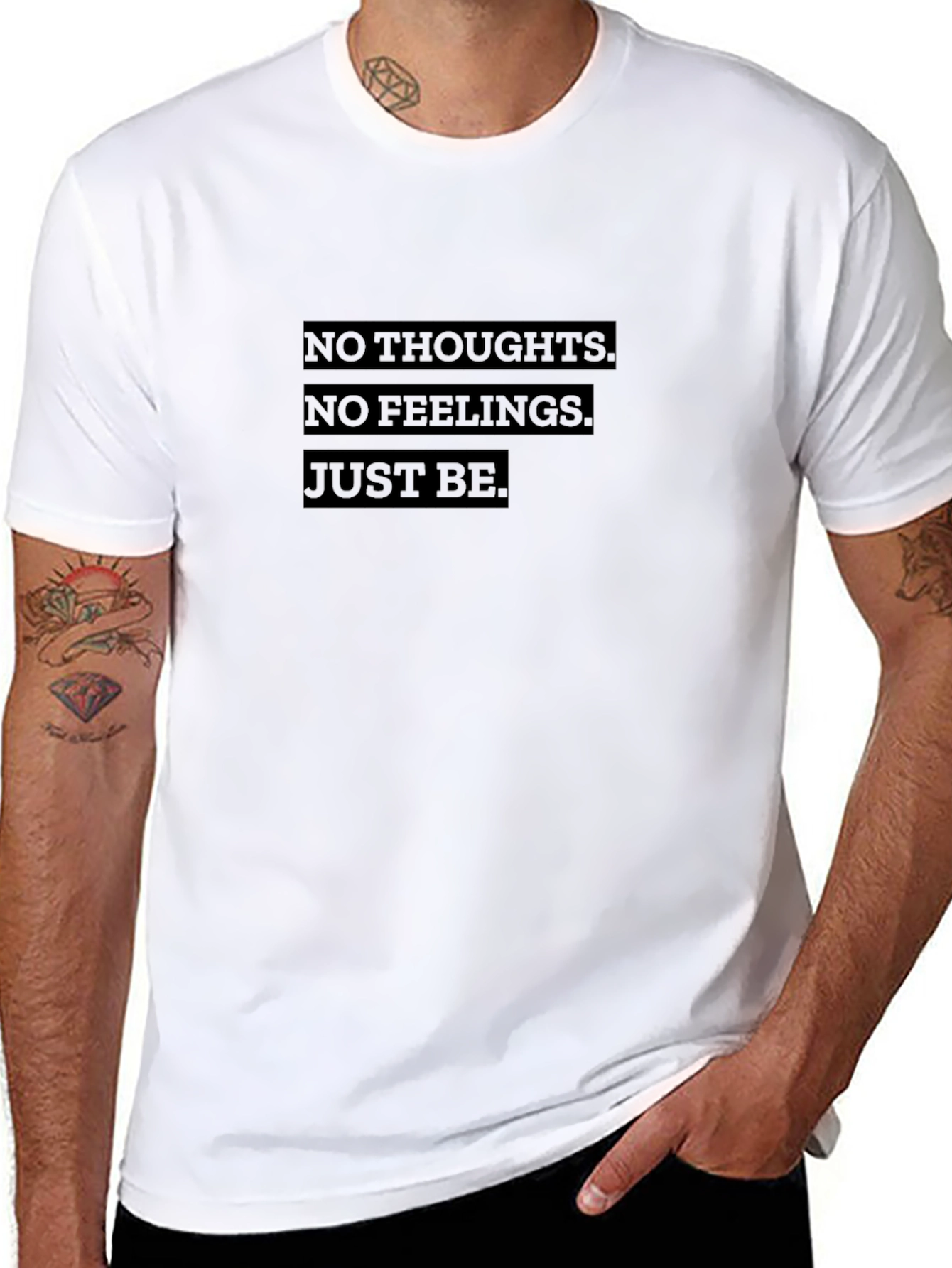 No Thoughts No Feelings Just Be Graphic Tee