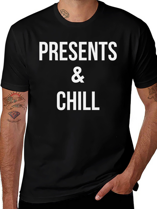 Presents & Chill Graphic Tee - Black