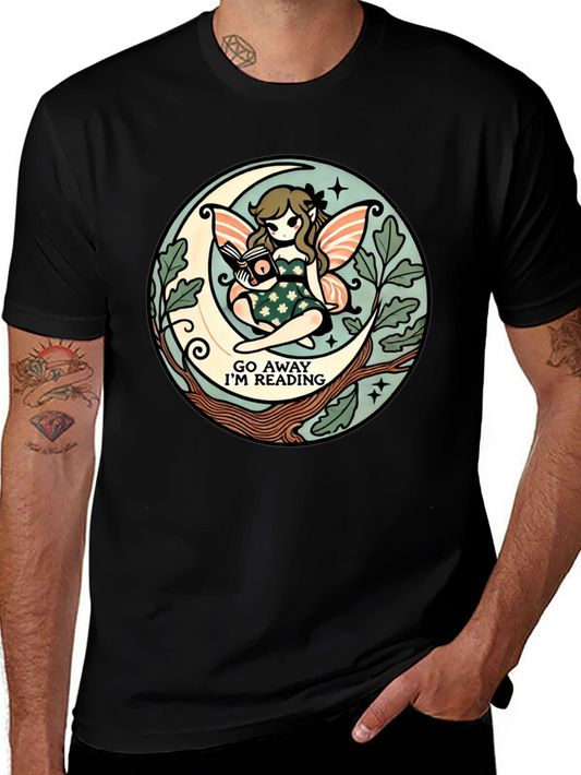 Go Away Im Reading Fairy Moon T-Shirt