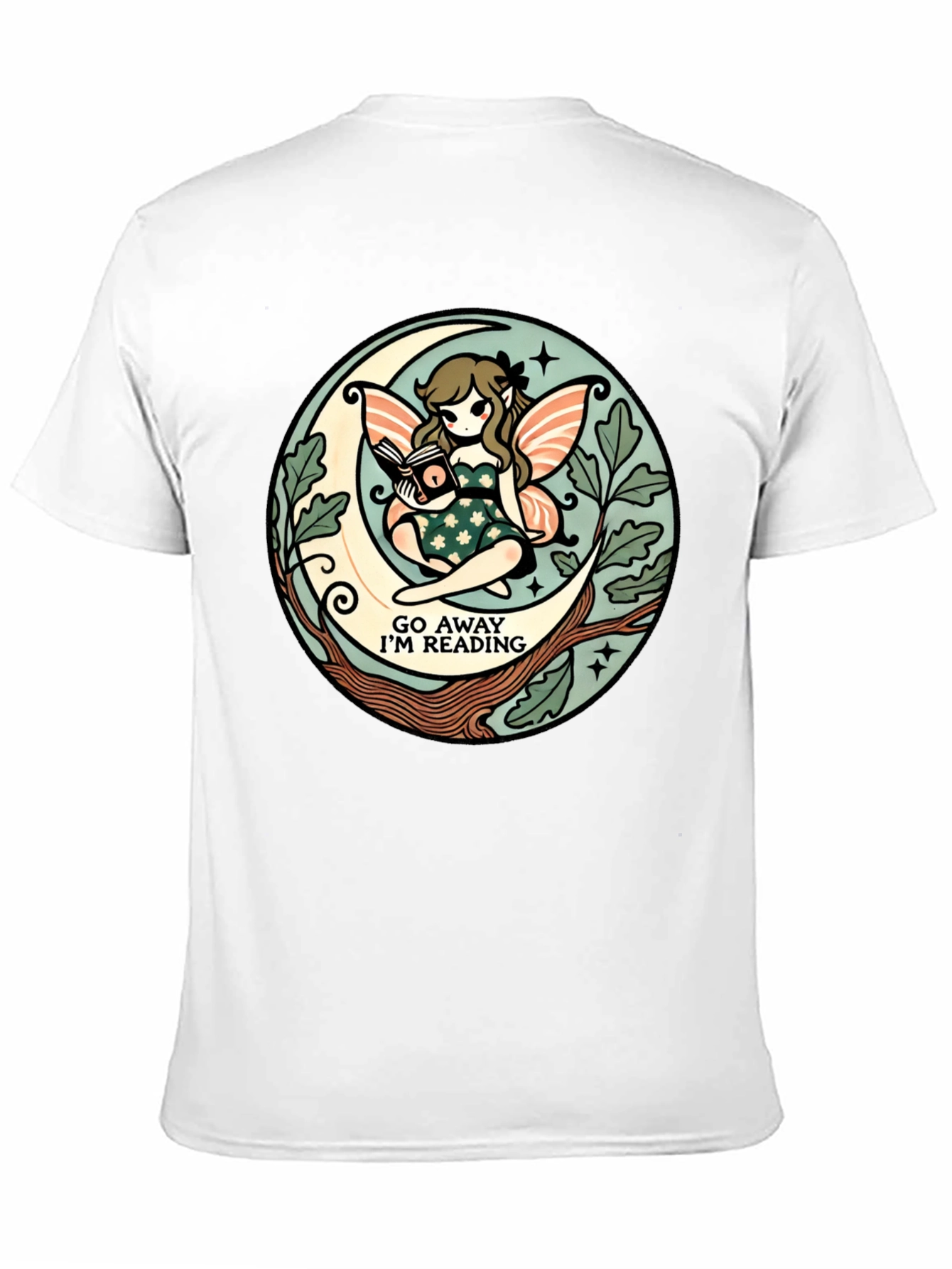 Go Away Im Reading Fairy Moon T-Shirt
