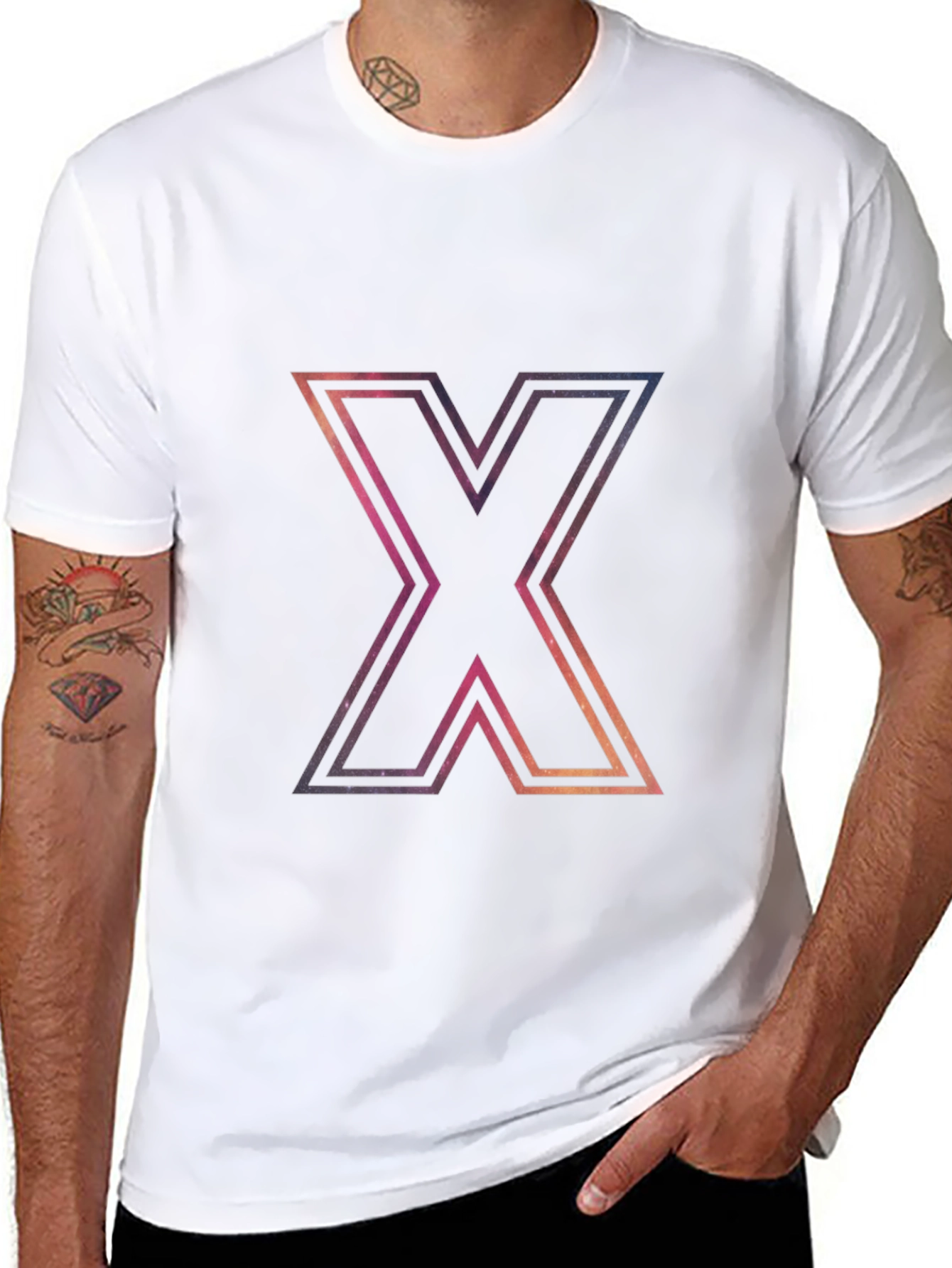 Cosmic X Graphic Black T-Shirt