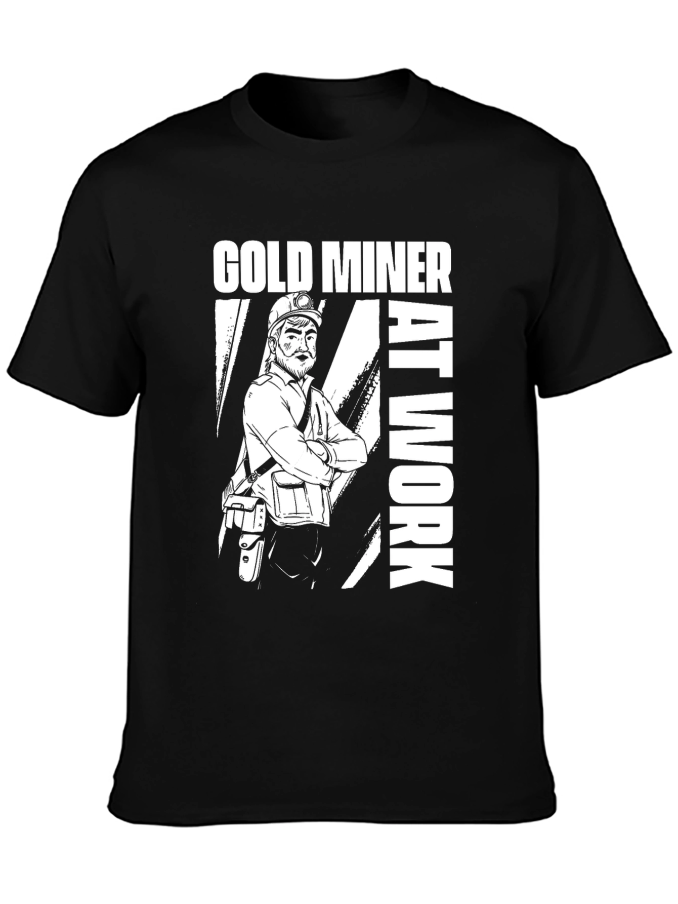 Gold Miner At Work Graphic T-Shirt