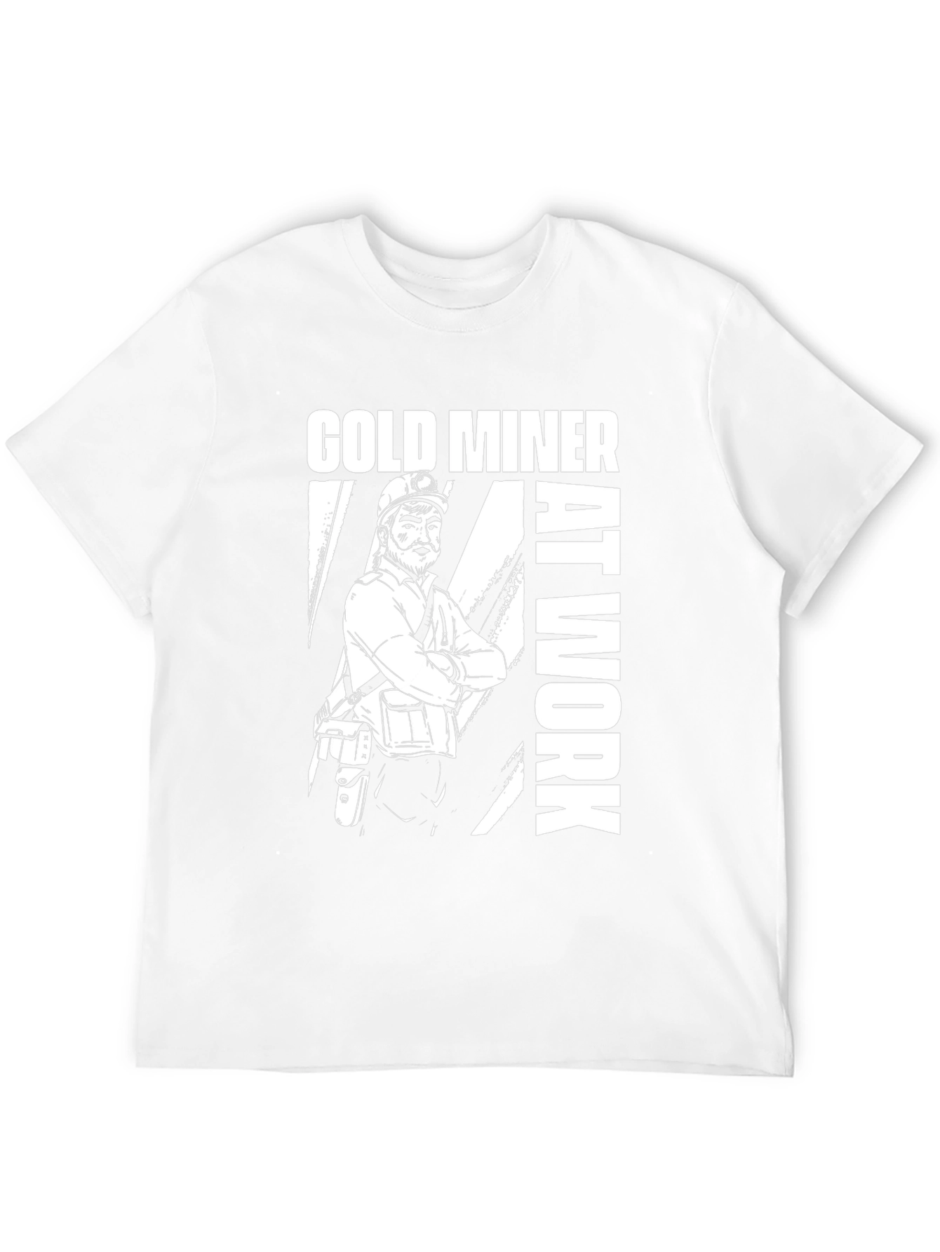 Gold Miner At Work Graphic T-Shirt