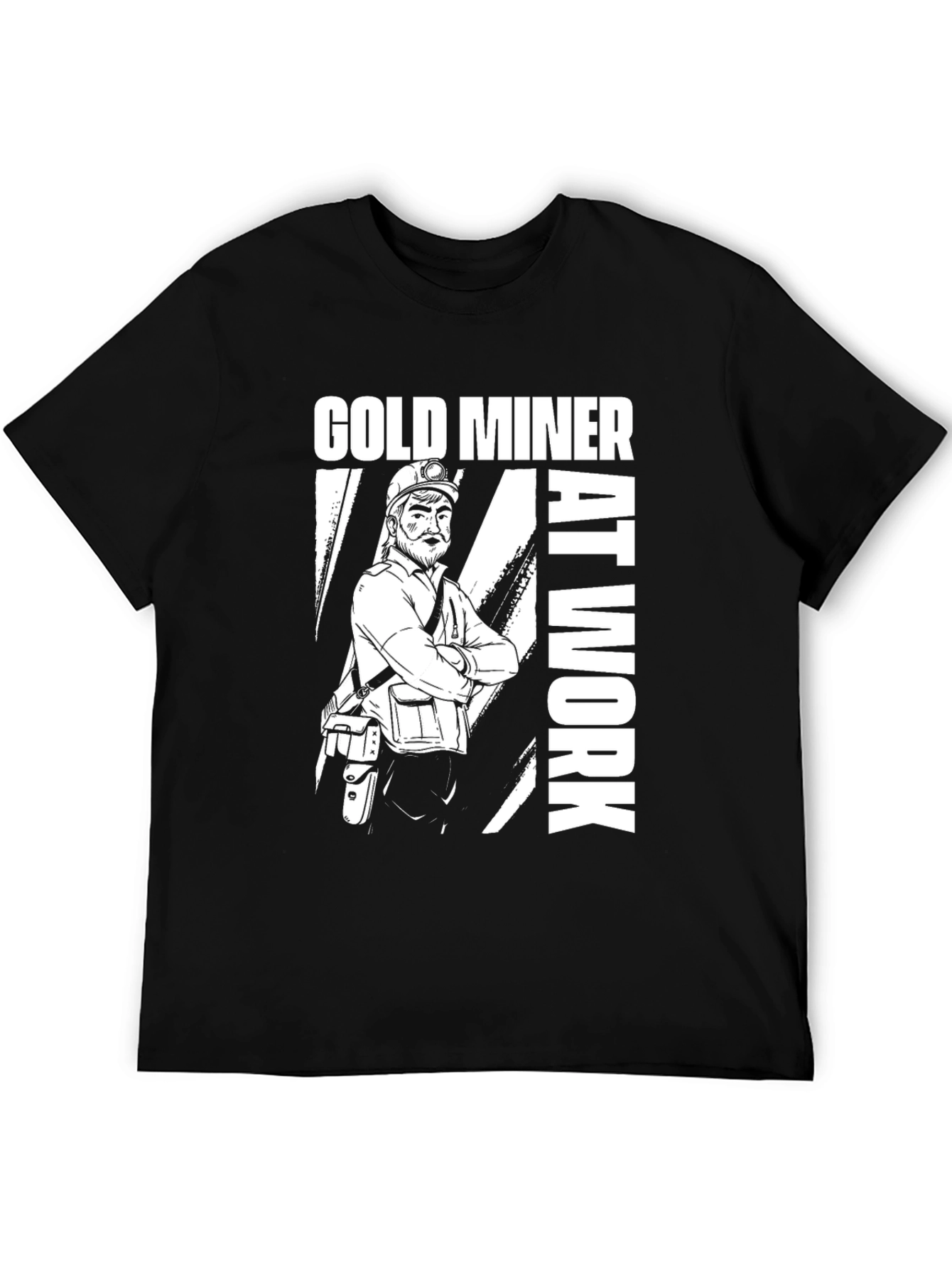 Gold Miner At Work Graphic T-Shirt