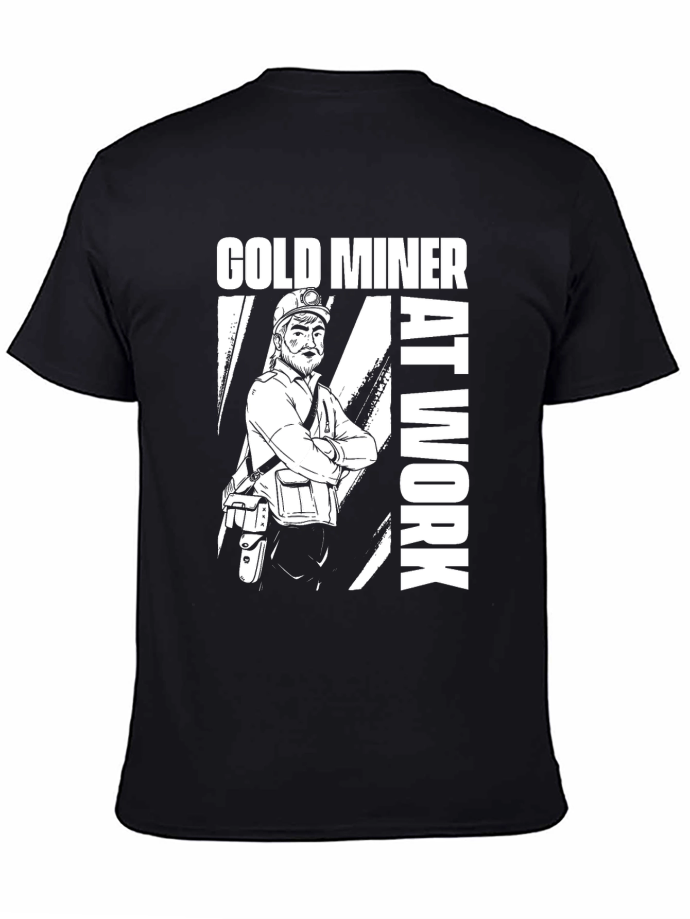Gold Miner At Work Graphic T-Shirt