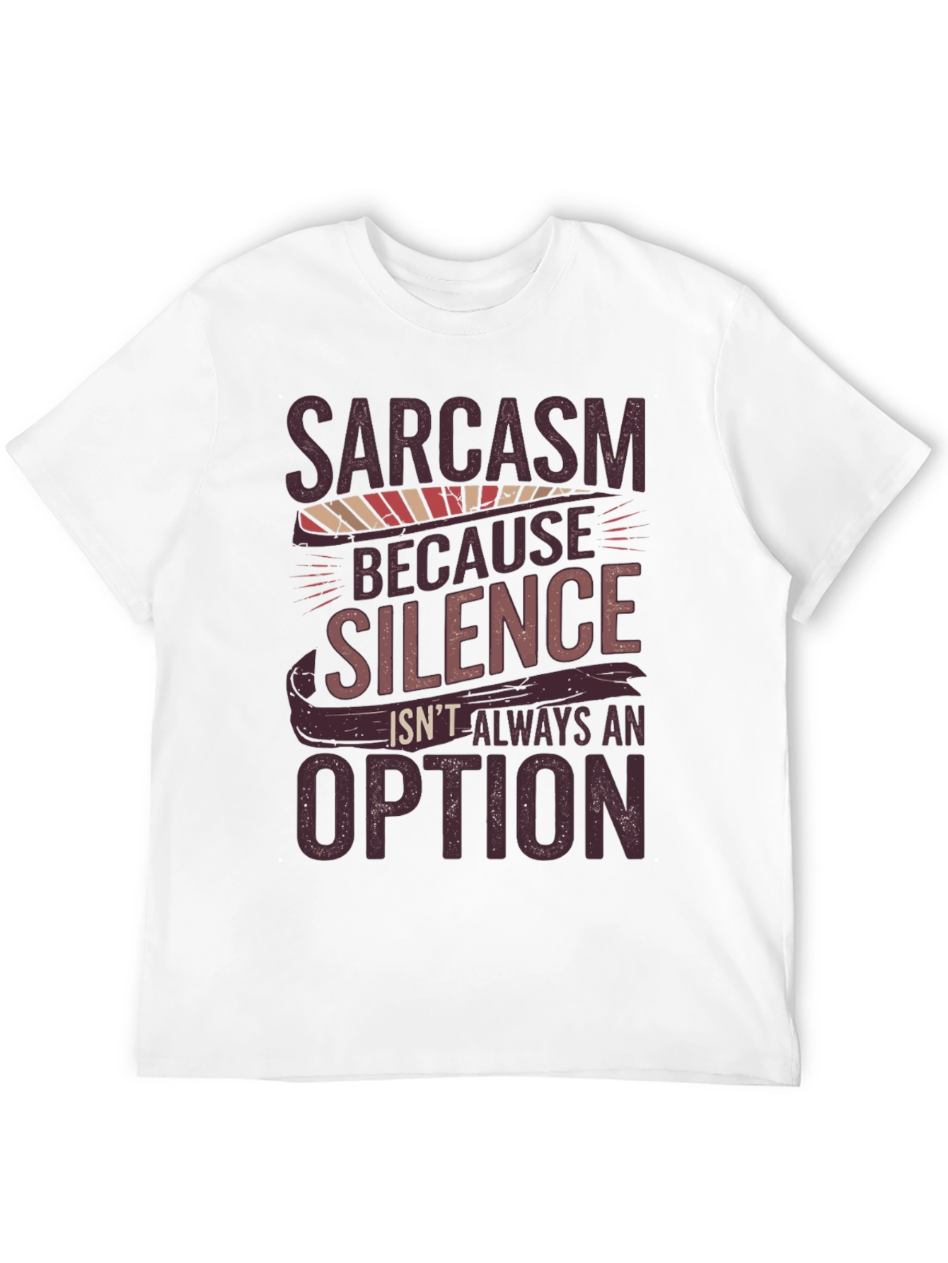 Sarcasm Humor Graphic Print Tee