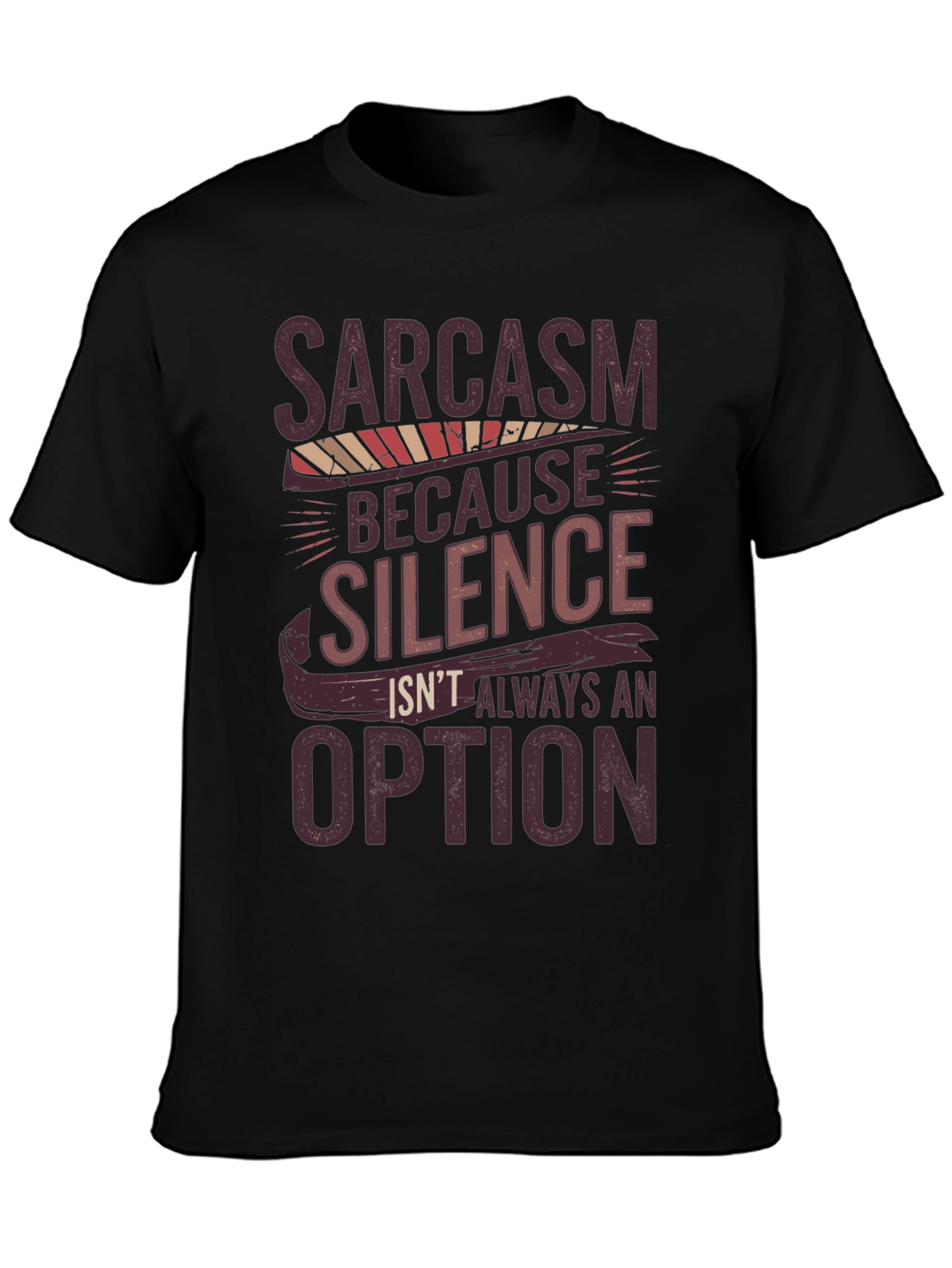 Sarcasm Humor Graphic Print Tee