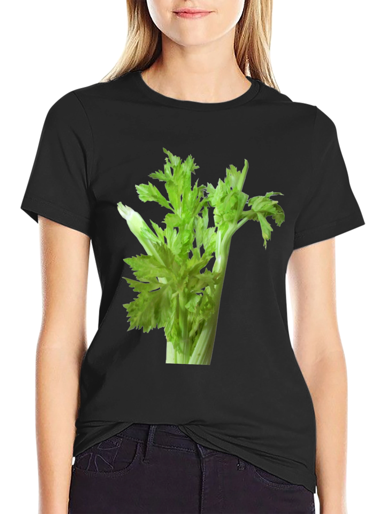 Celery Graphic T-Shirt - Fresh Veggie Tee