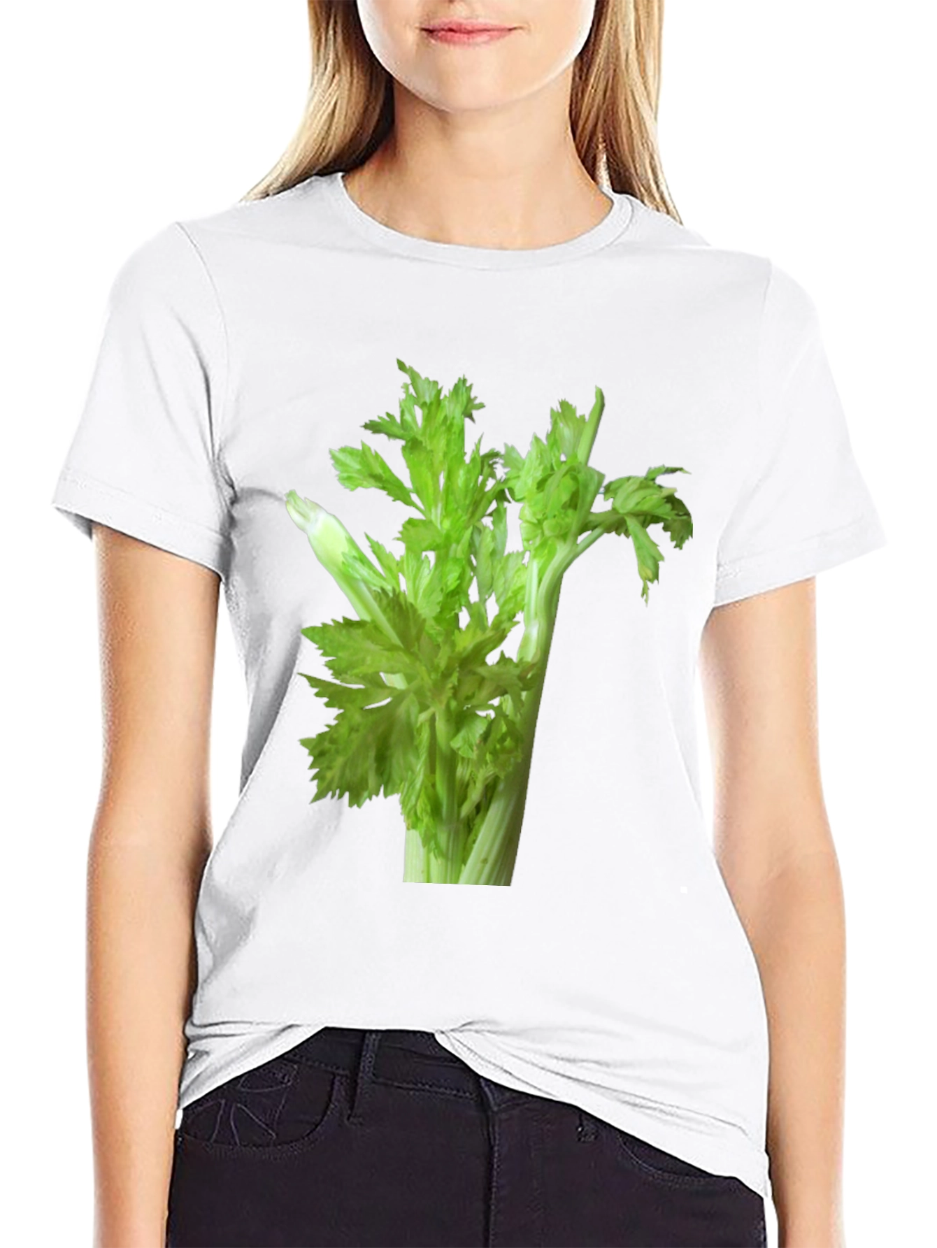 Celery Graphic T-Shirt - Fresh Veggie Tee