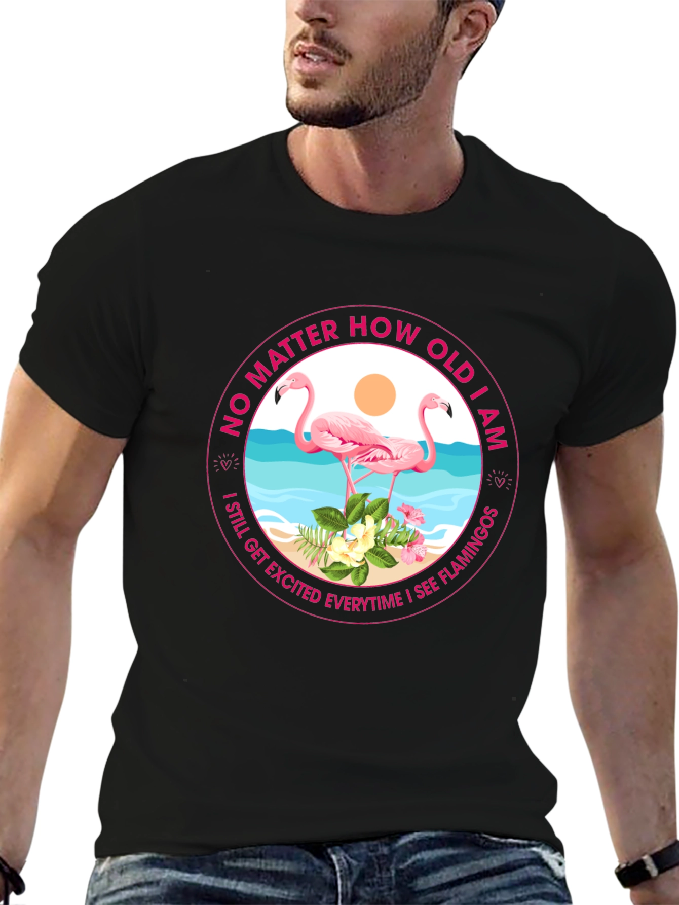 Flamingo Lover T-Shirt - No Matter How Old