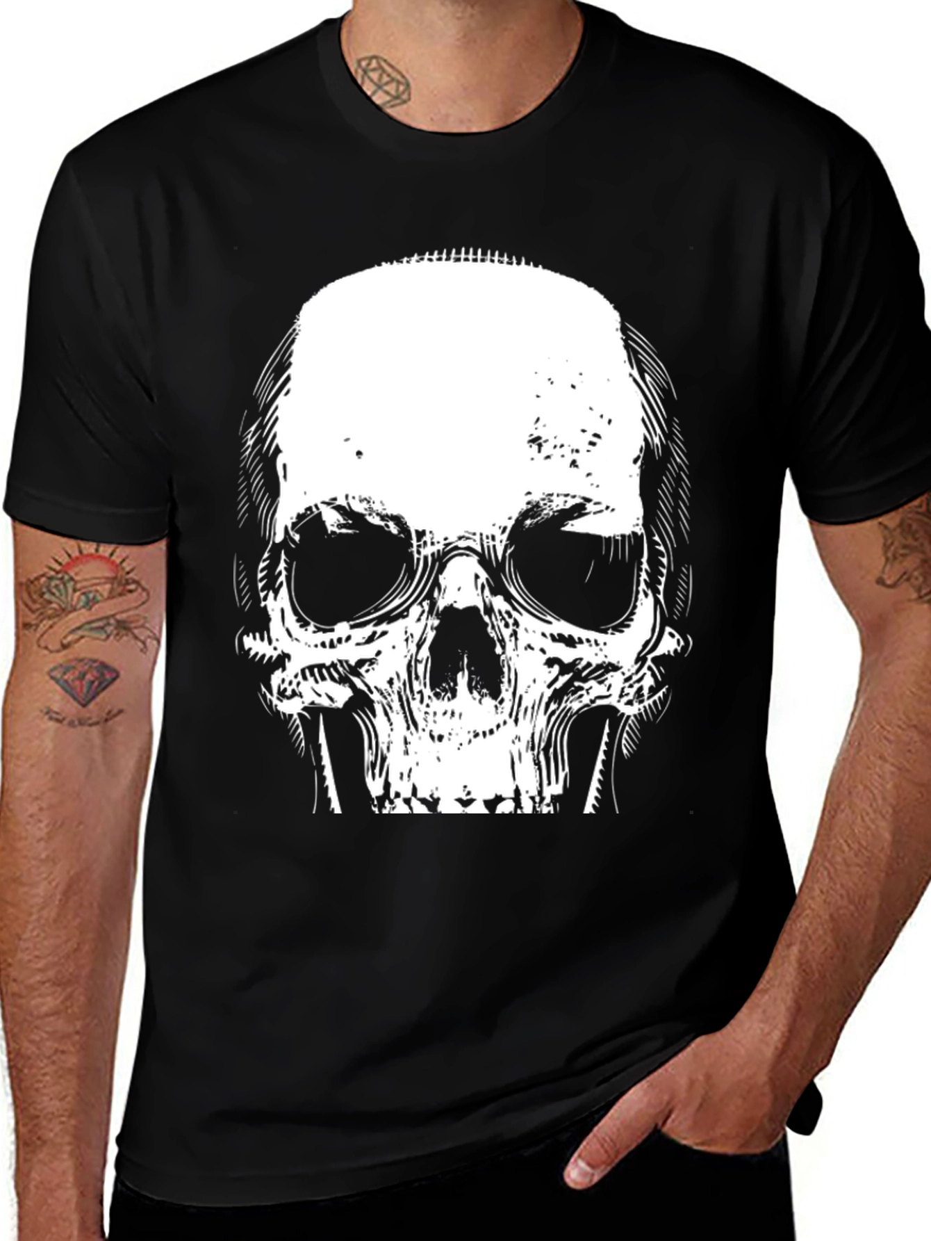 Skull Graphic Black T-Shirt
