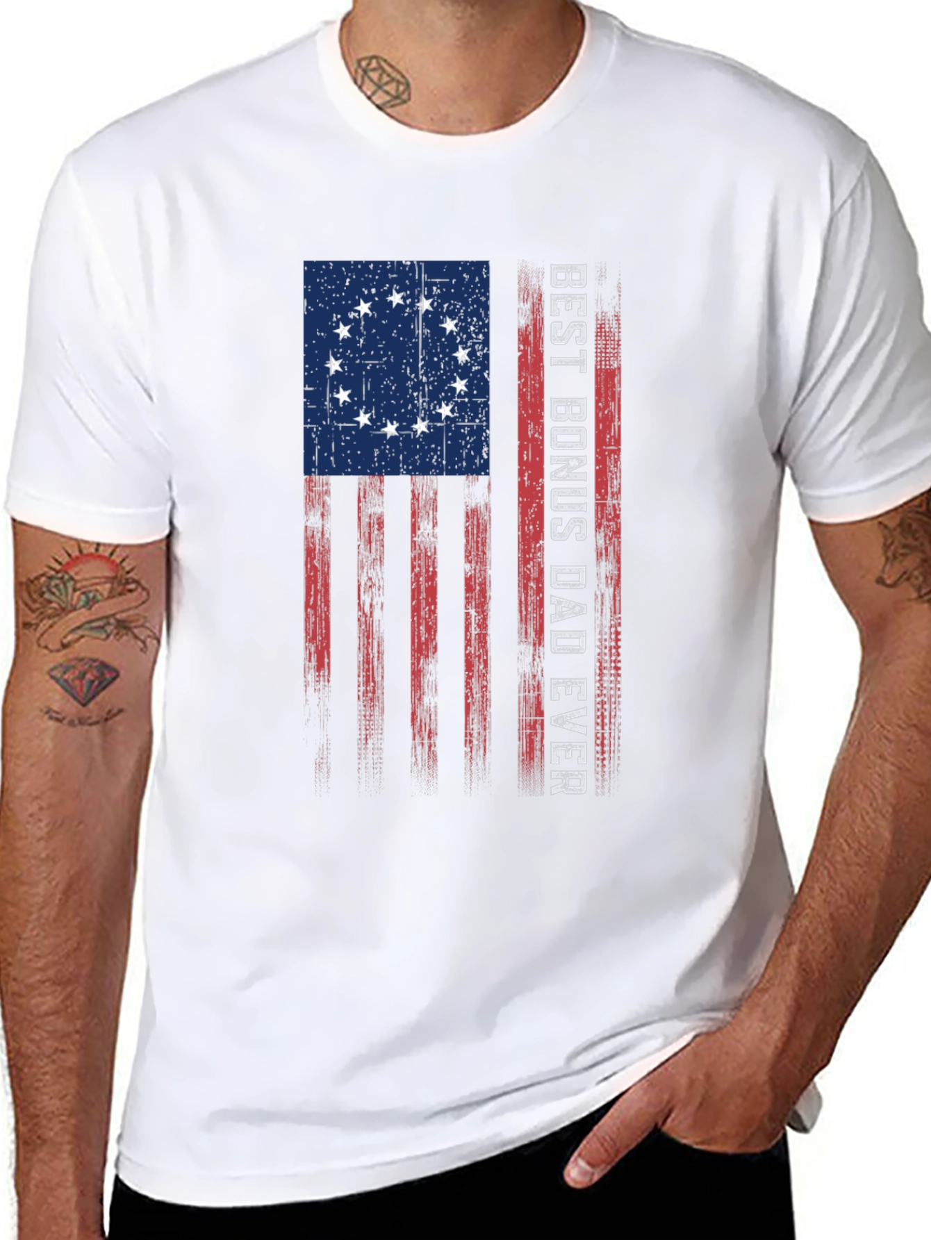 Best Bonus Dad Ever Graphic Tee