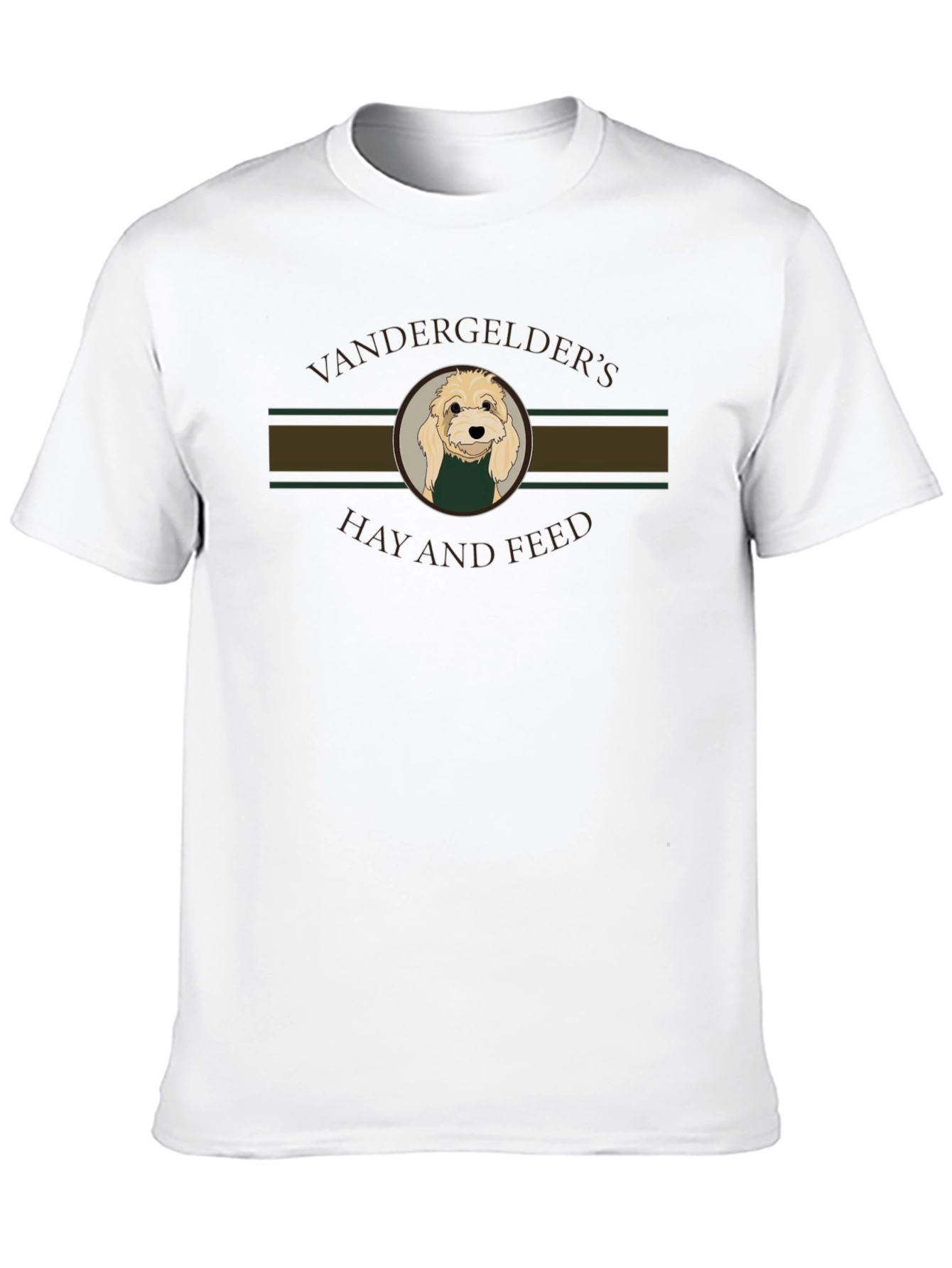 Vandergeelders Hay and Feed Dog Graphic T-Shirt
