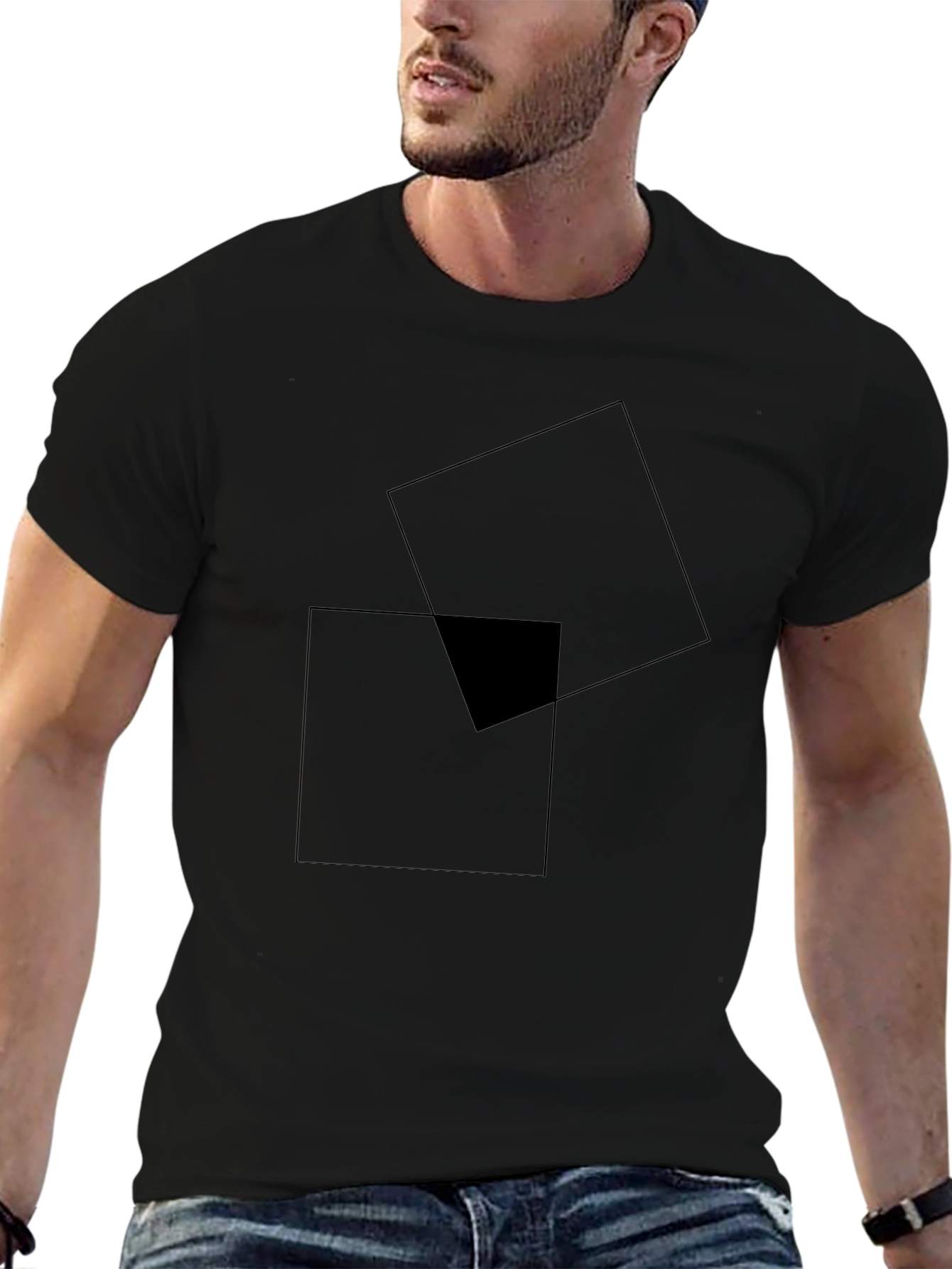 Mens Casual Black T-Shirt