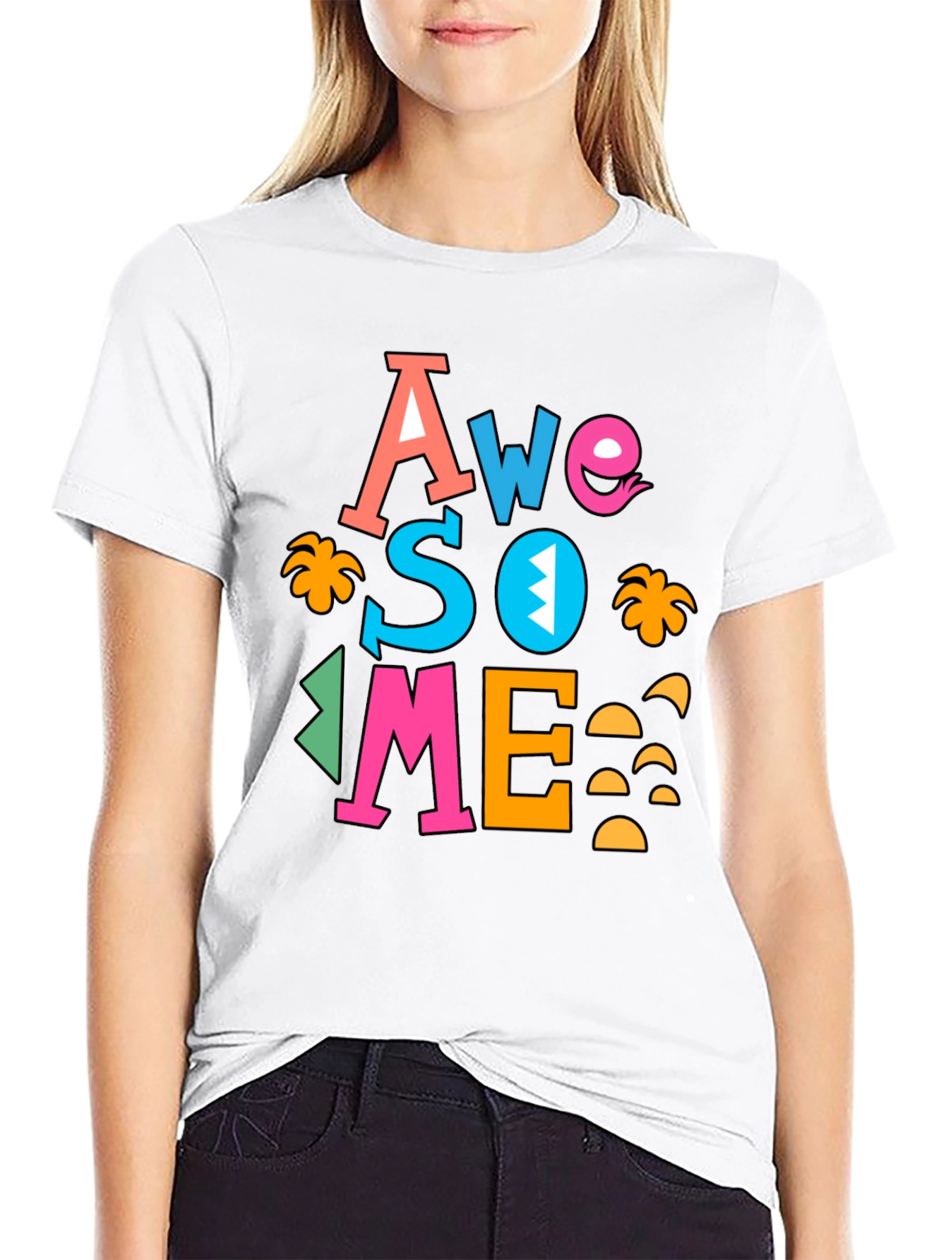 Awesome Graphic Print Black Tee