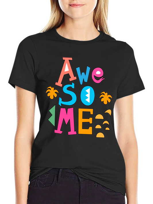 Awesome Graphic Print Black Tee