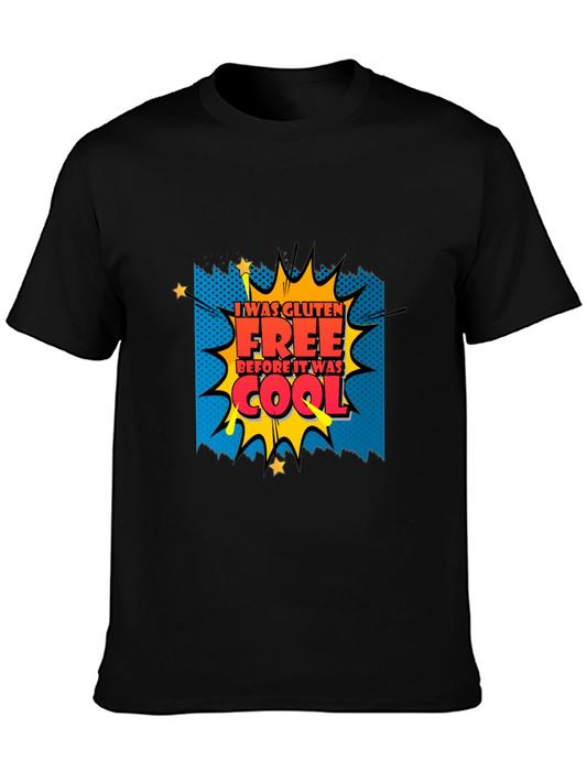 Gluten Free Before It Was Cool Graphic Tee - Black
