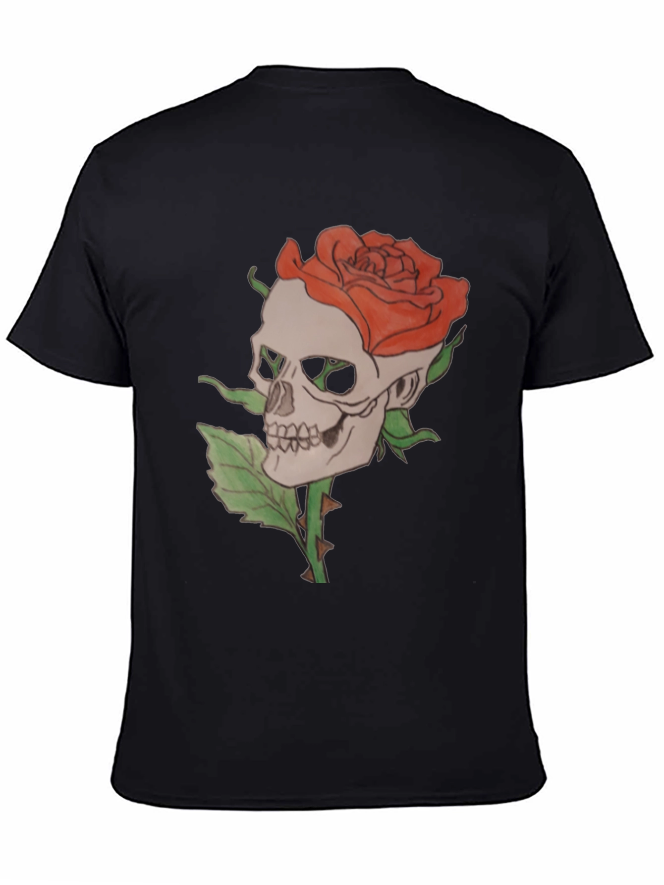 Skull and Rose Graphic Tee